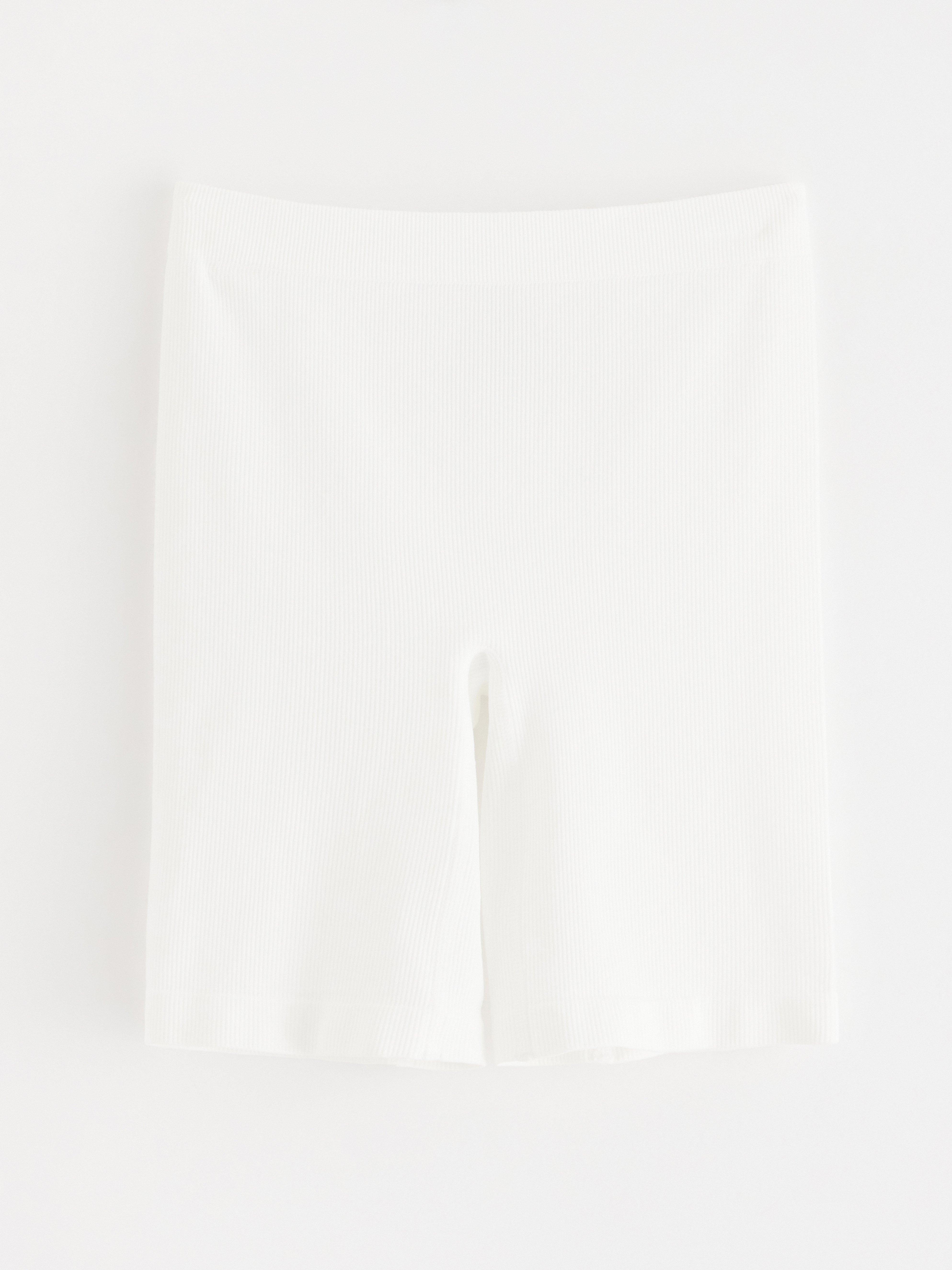 Seamless biker briefs high waist