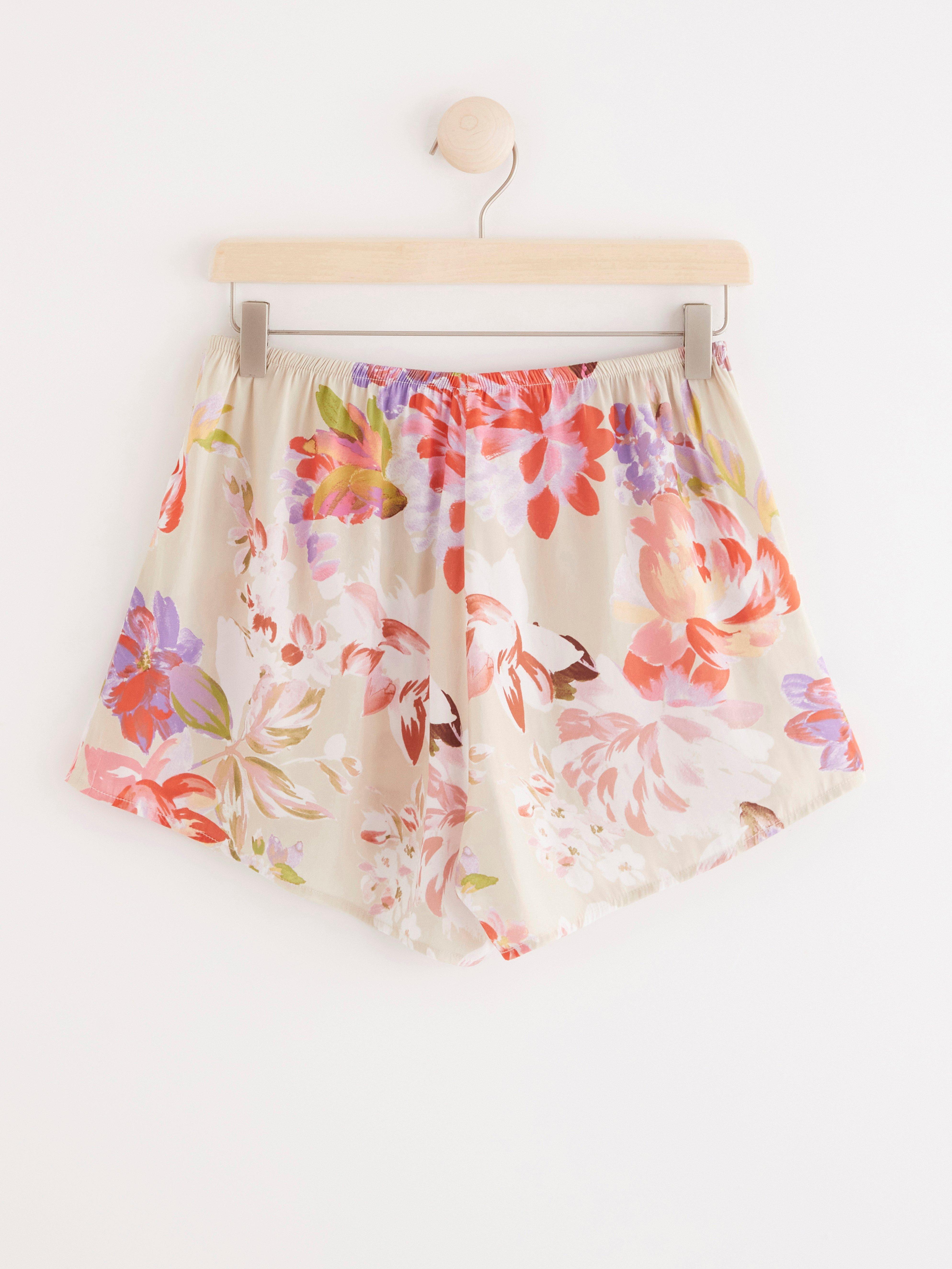 Pyjamasshorts - Undertøy - Beige