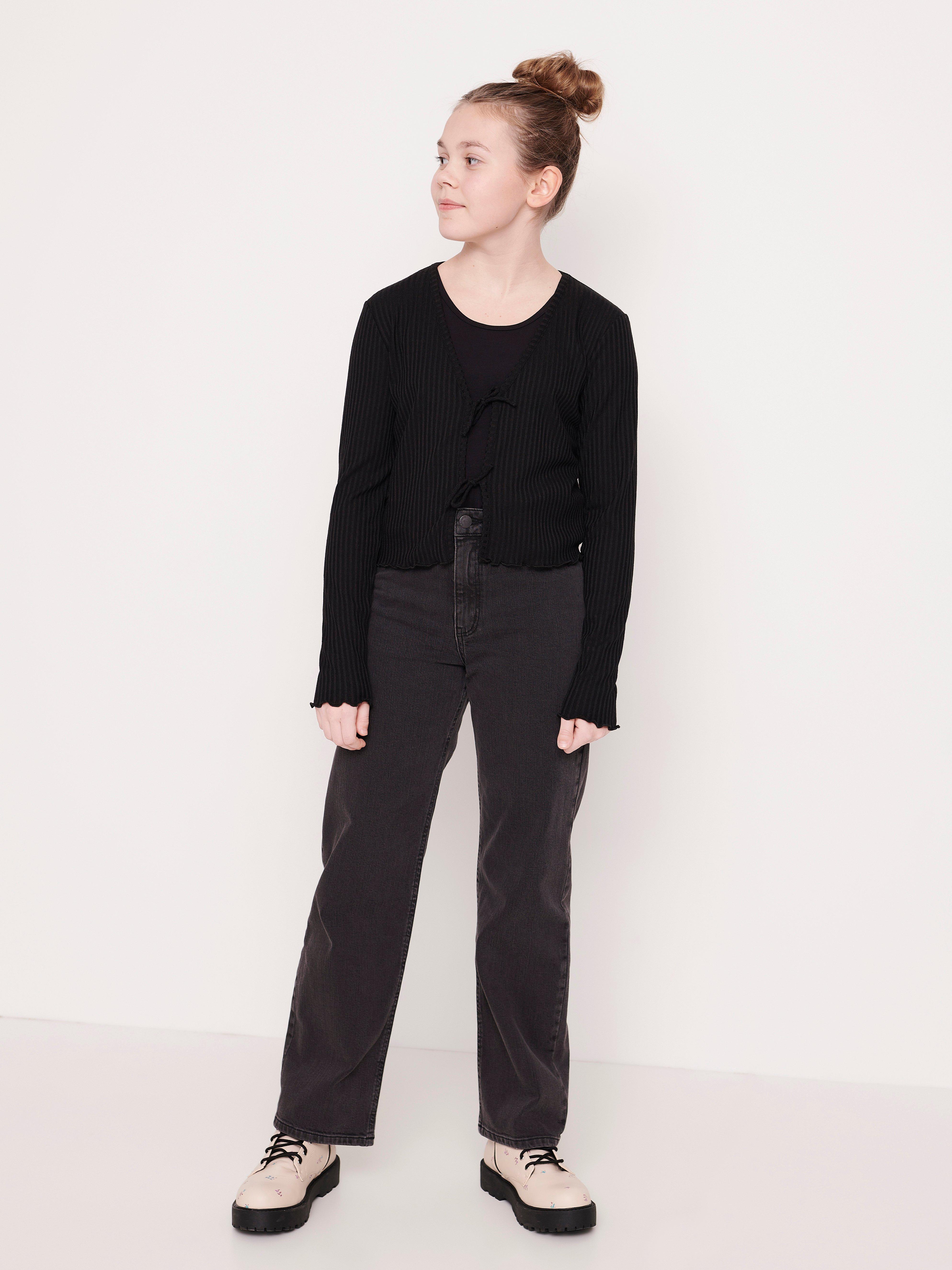long sleeve ribbed cardigan
