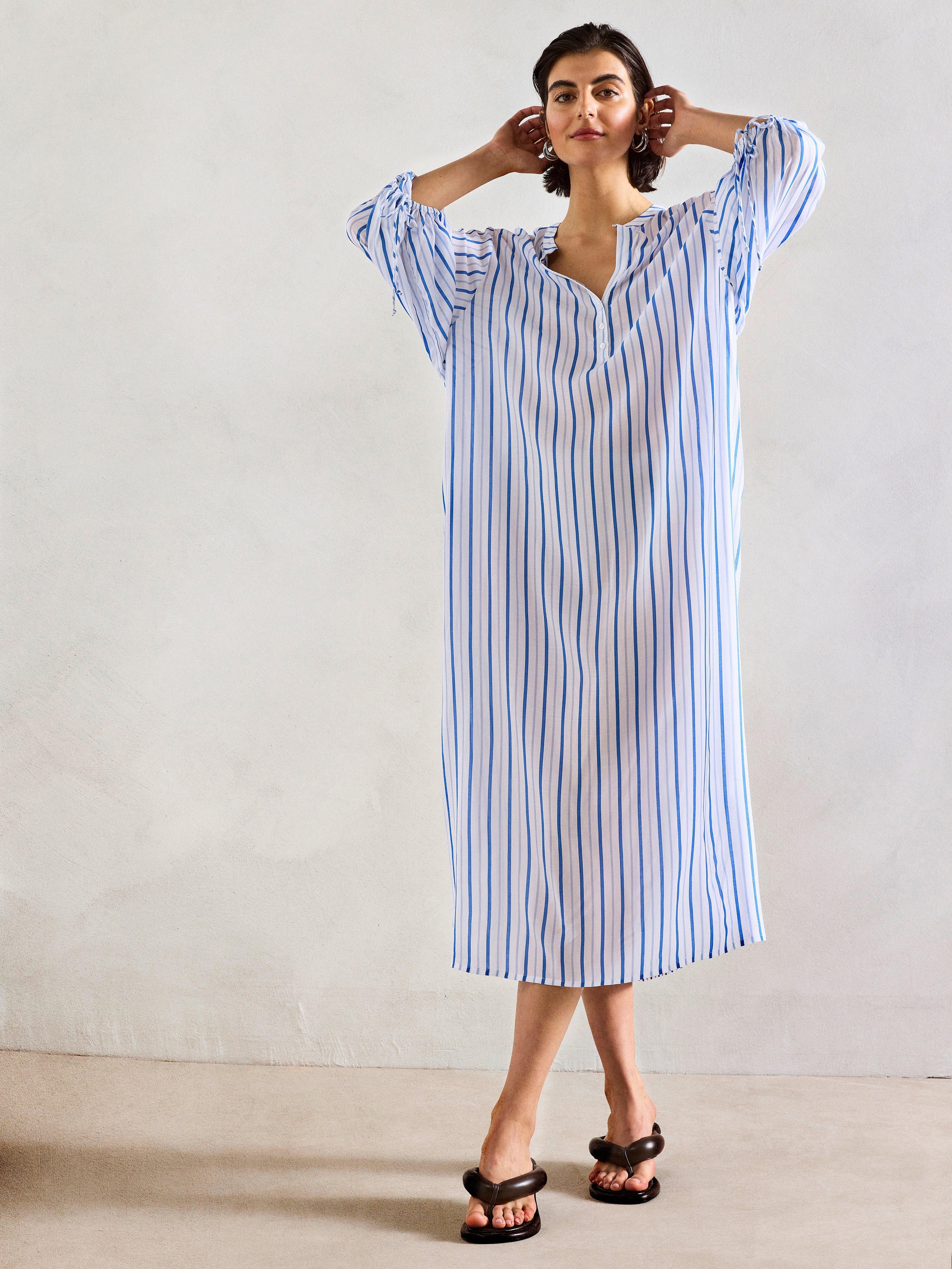 striped kaftan