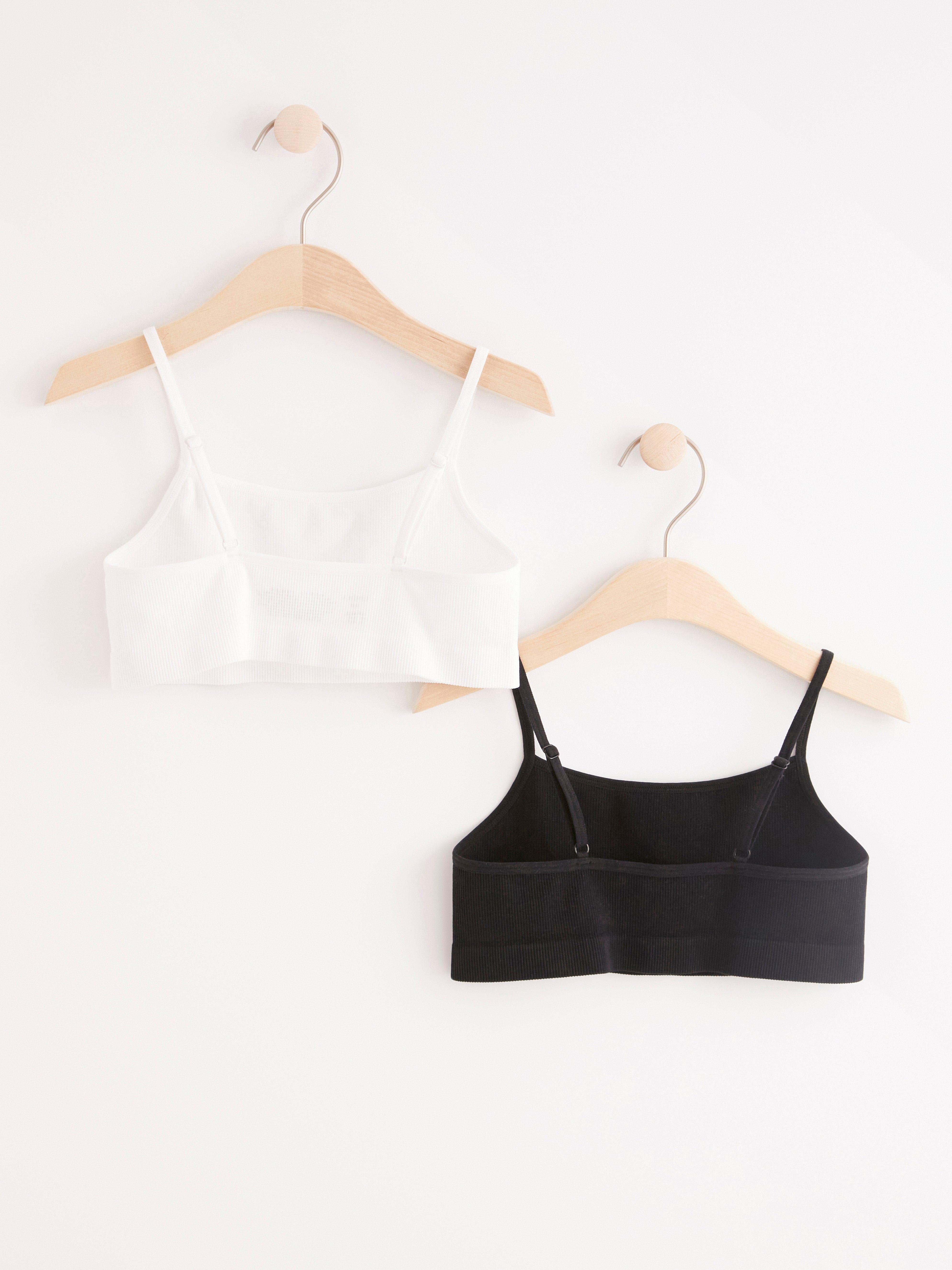 8-14 YEARS/ PACK OF TWO SEAMLESS TOPS - White