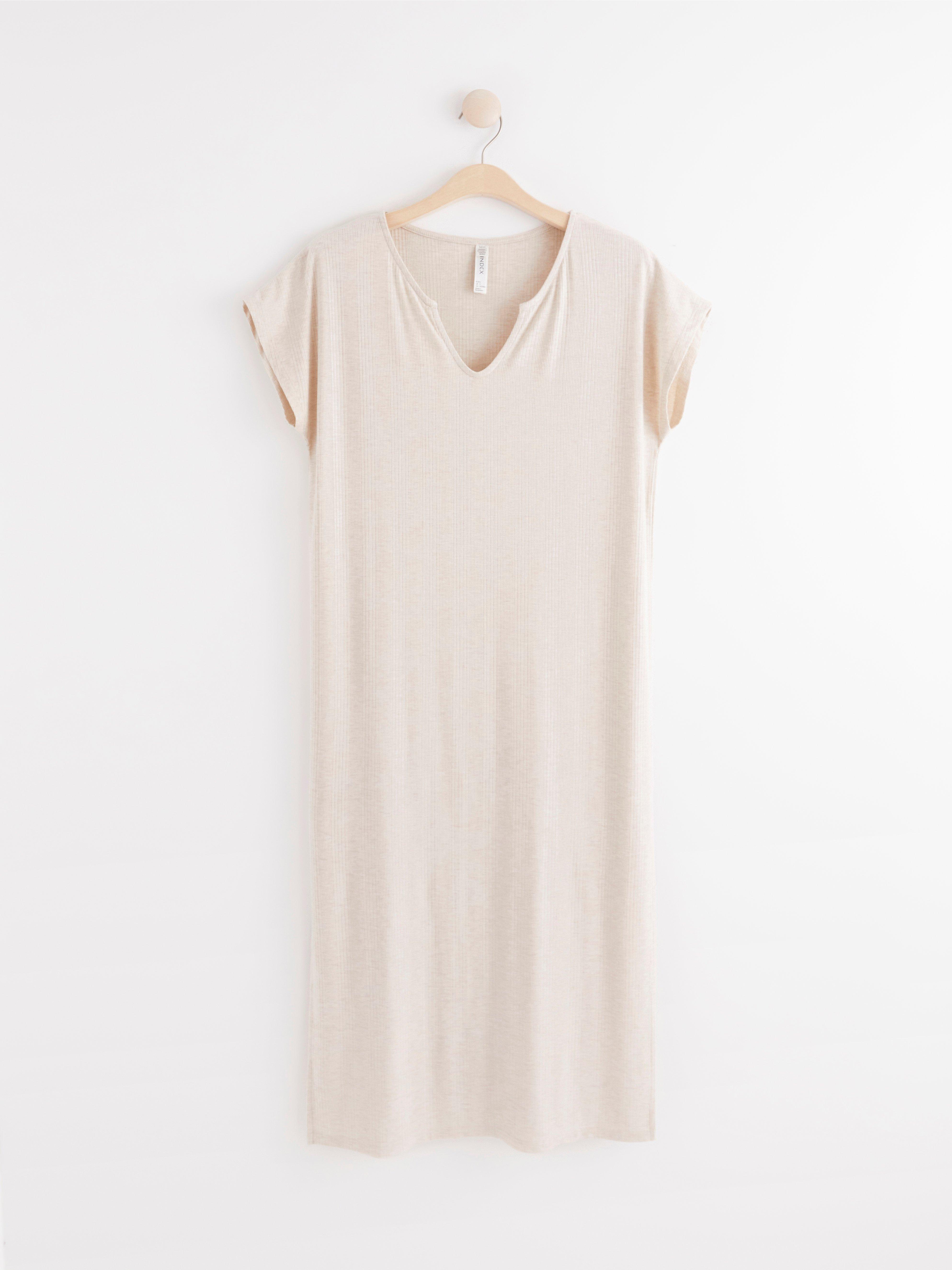 Night Dress - Lingerie - Beige