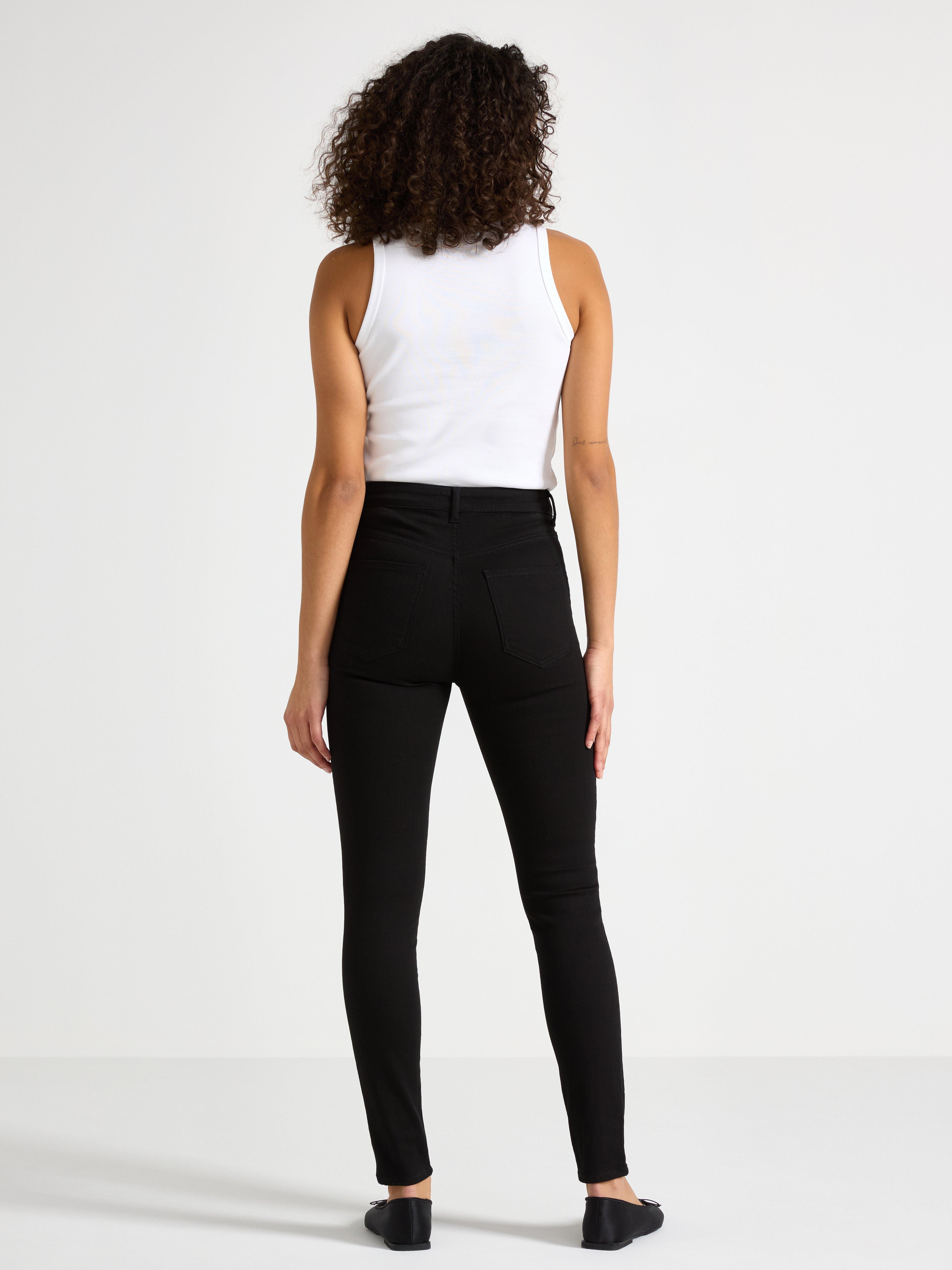 best high waisted black jeggings