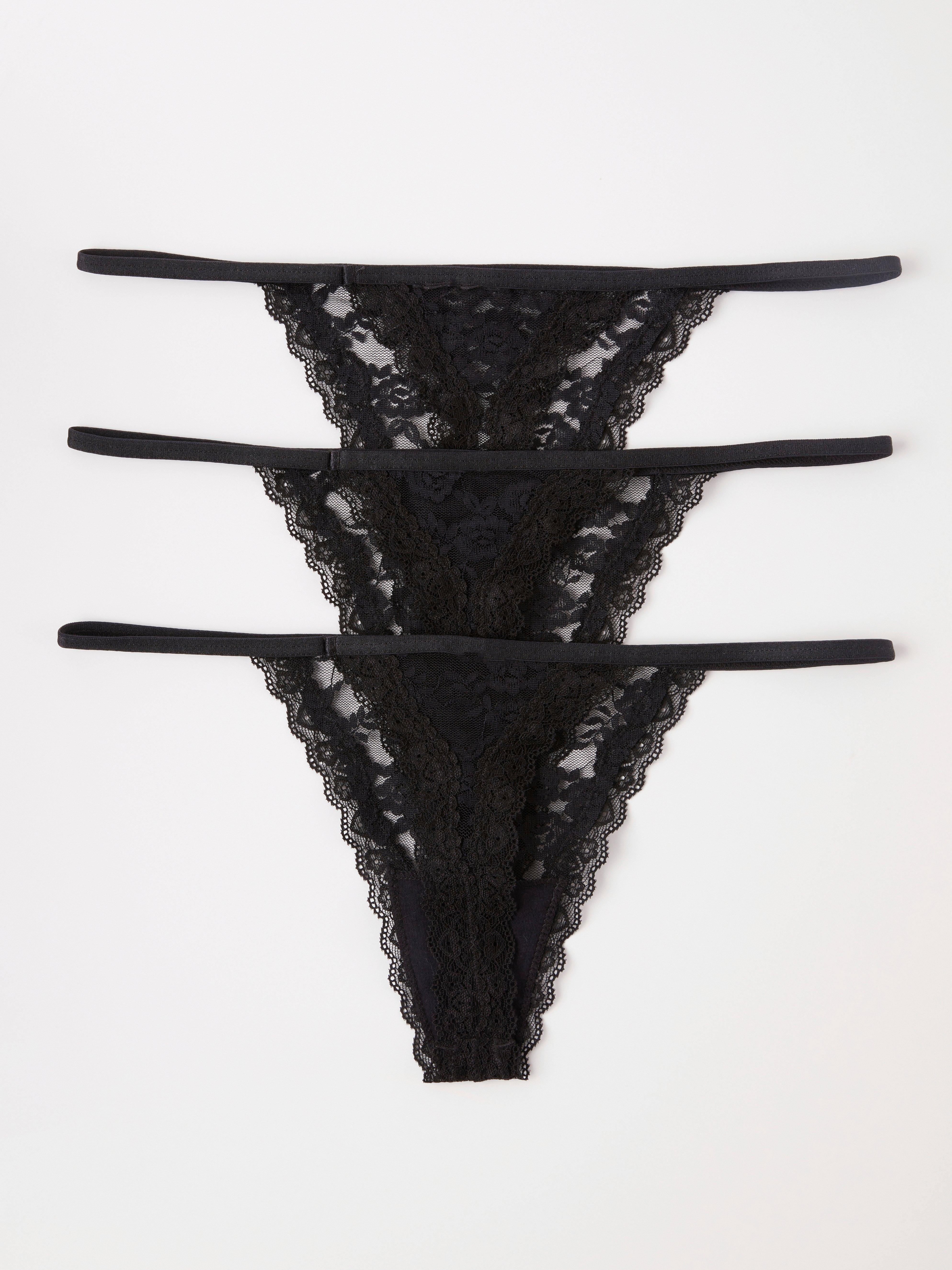 Thong Low - Lingerie - Black