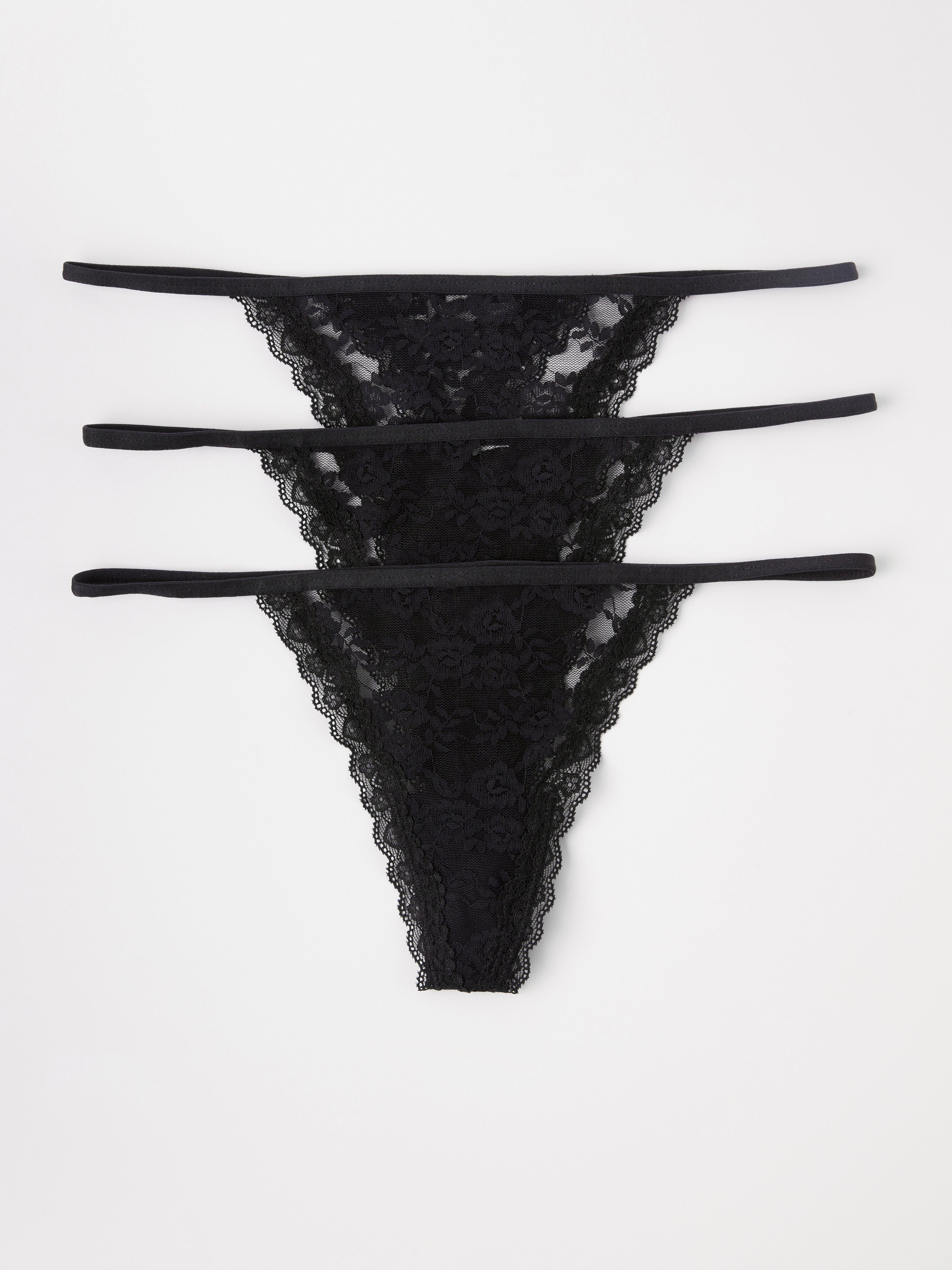 Thong Low - Lingerie - Black