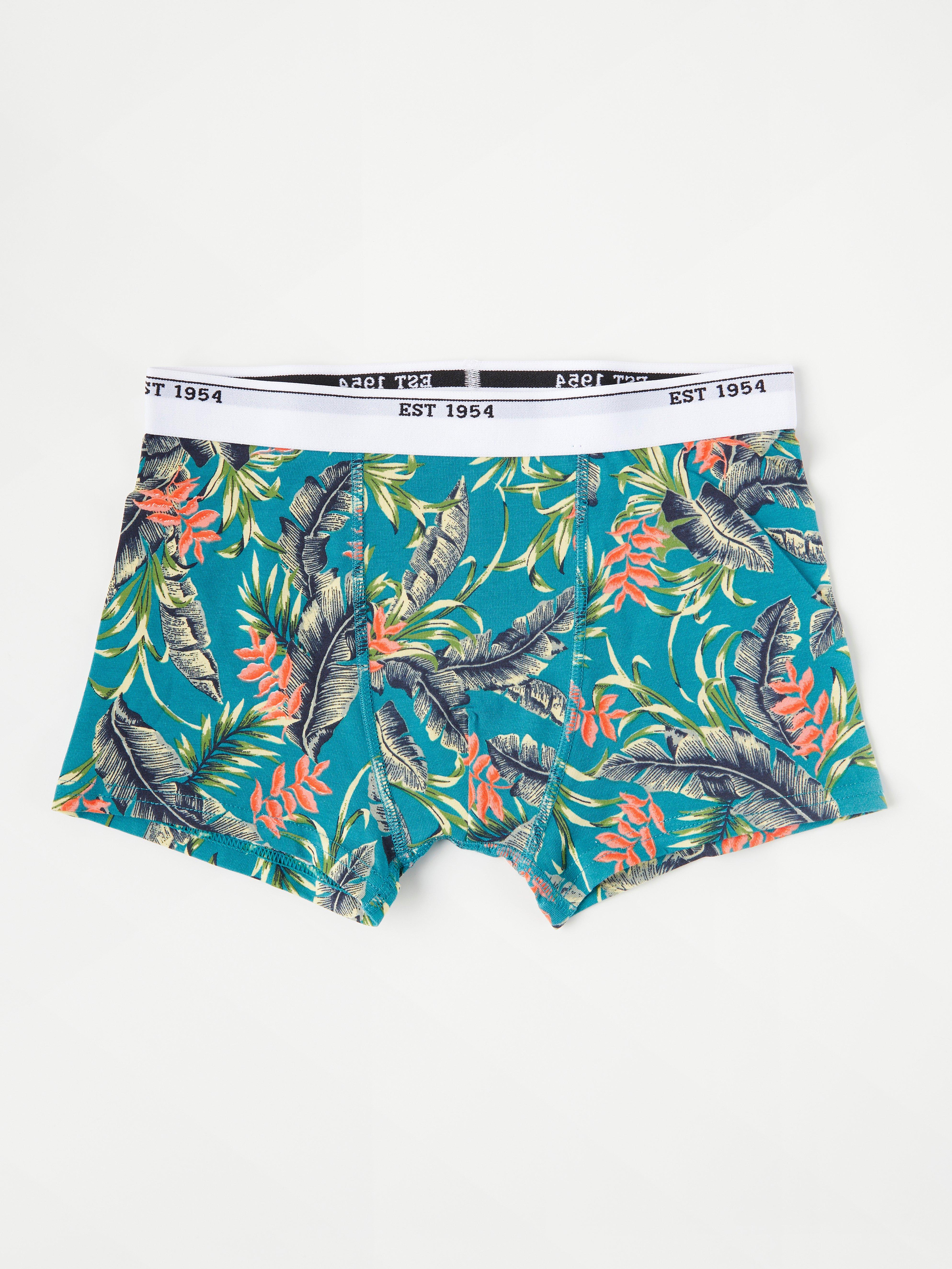 Boxershorts med tropiskt mönster