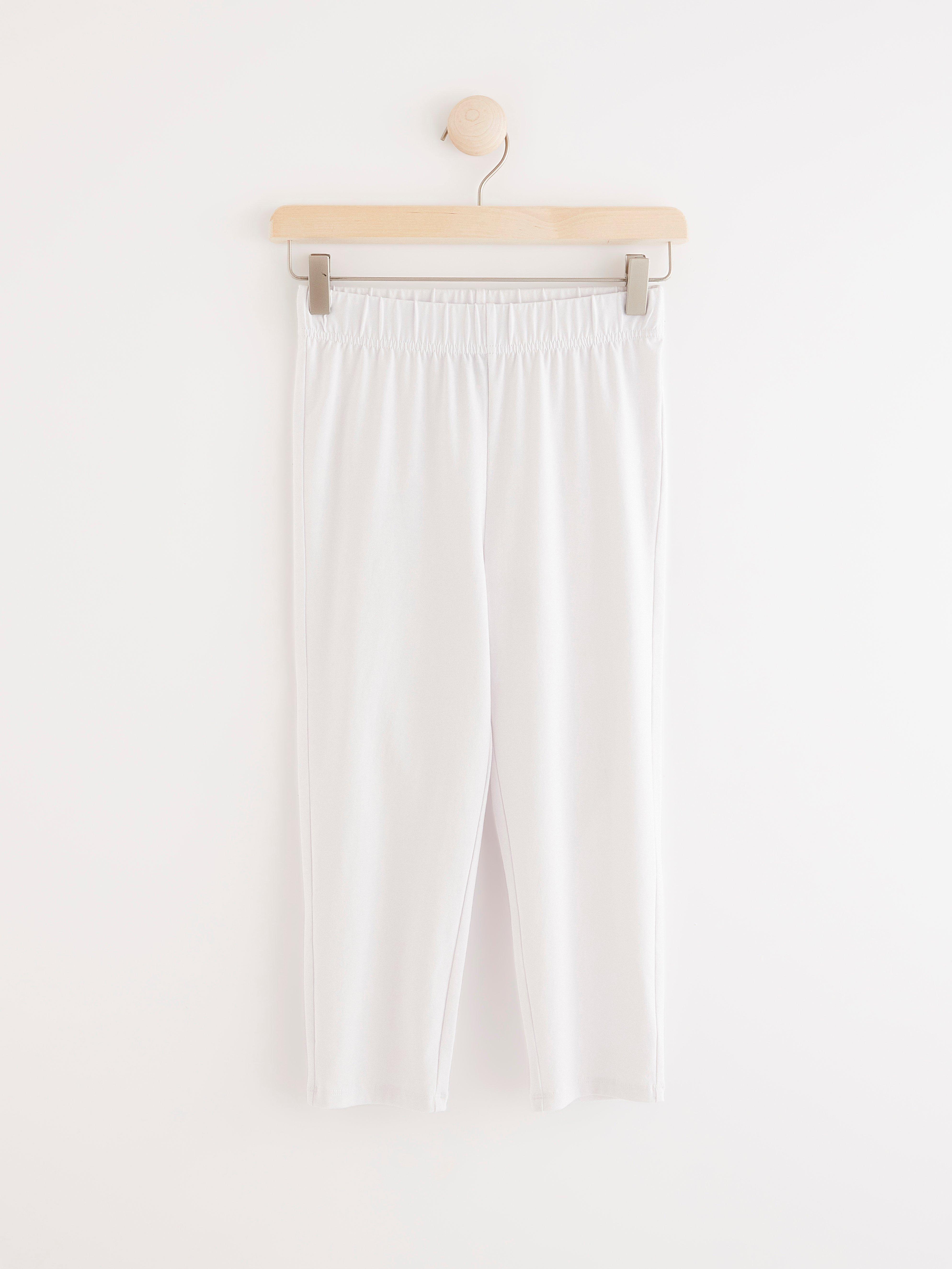 Capri Leggings - Womens Wear - White