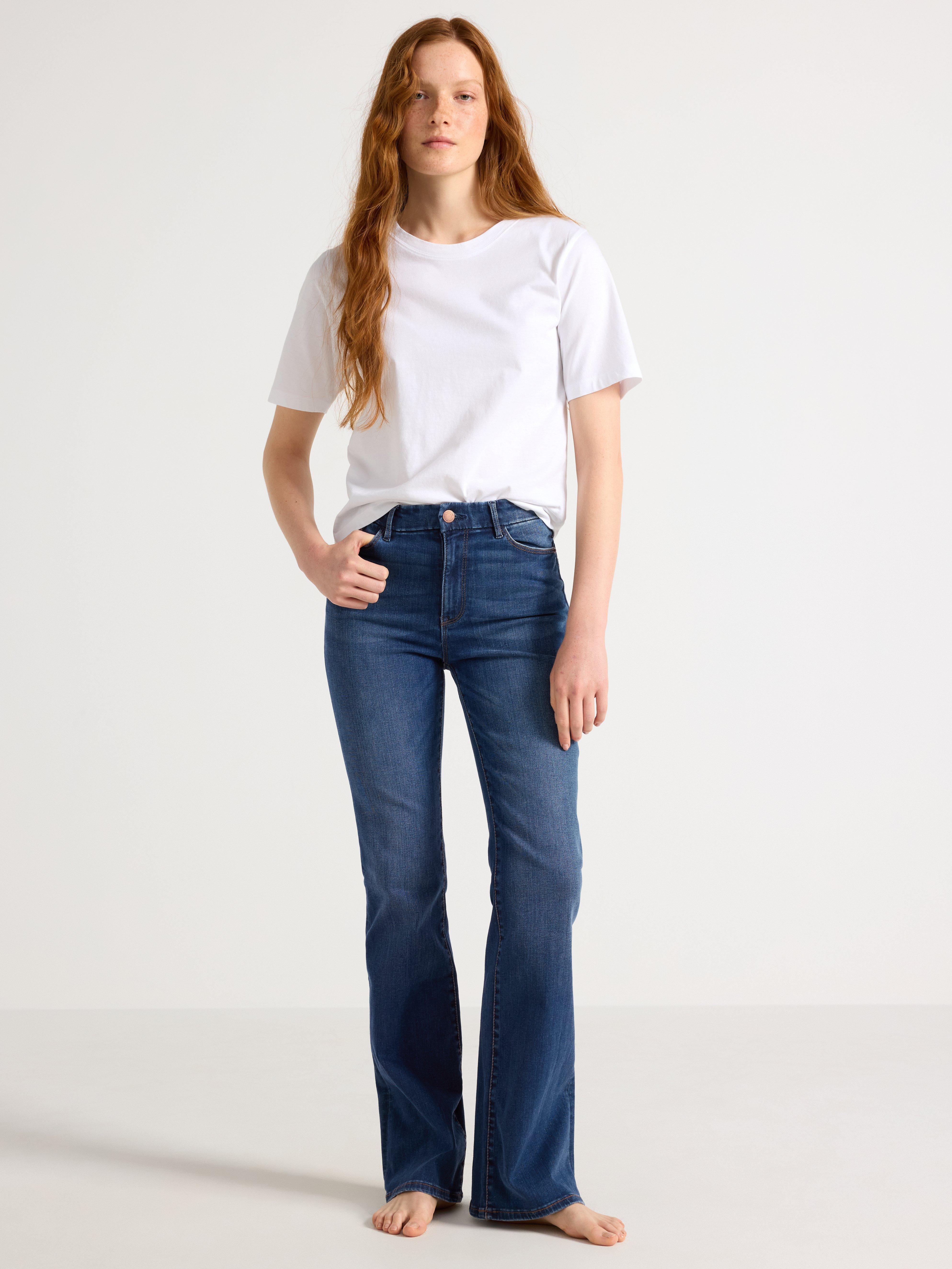 Buy Blue Stretch Flare Jeans from the Next UK online shop