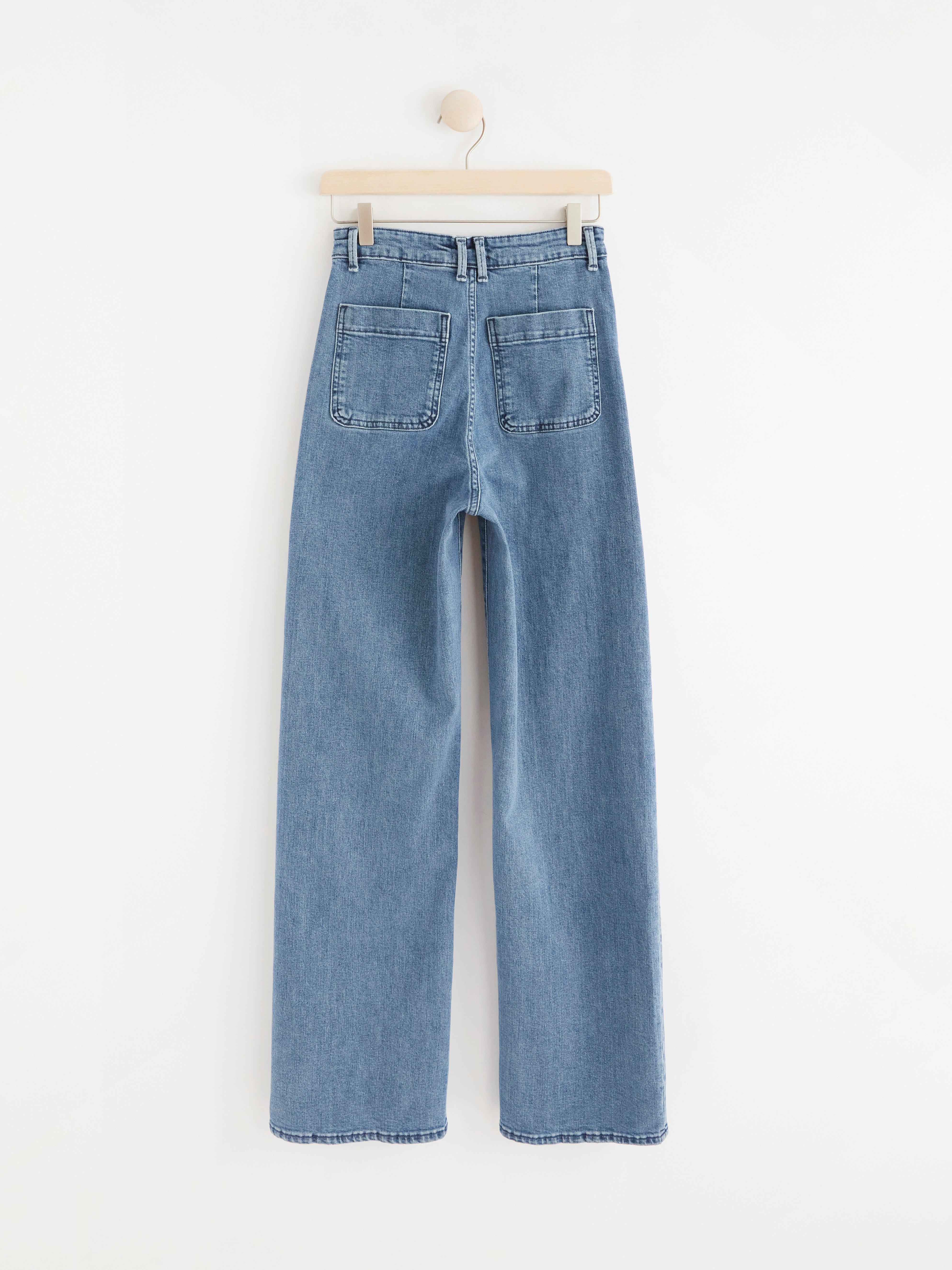 JACKIE Extra wide high waist jeans | Lindex