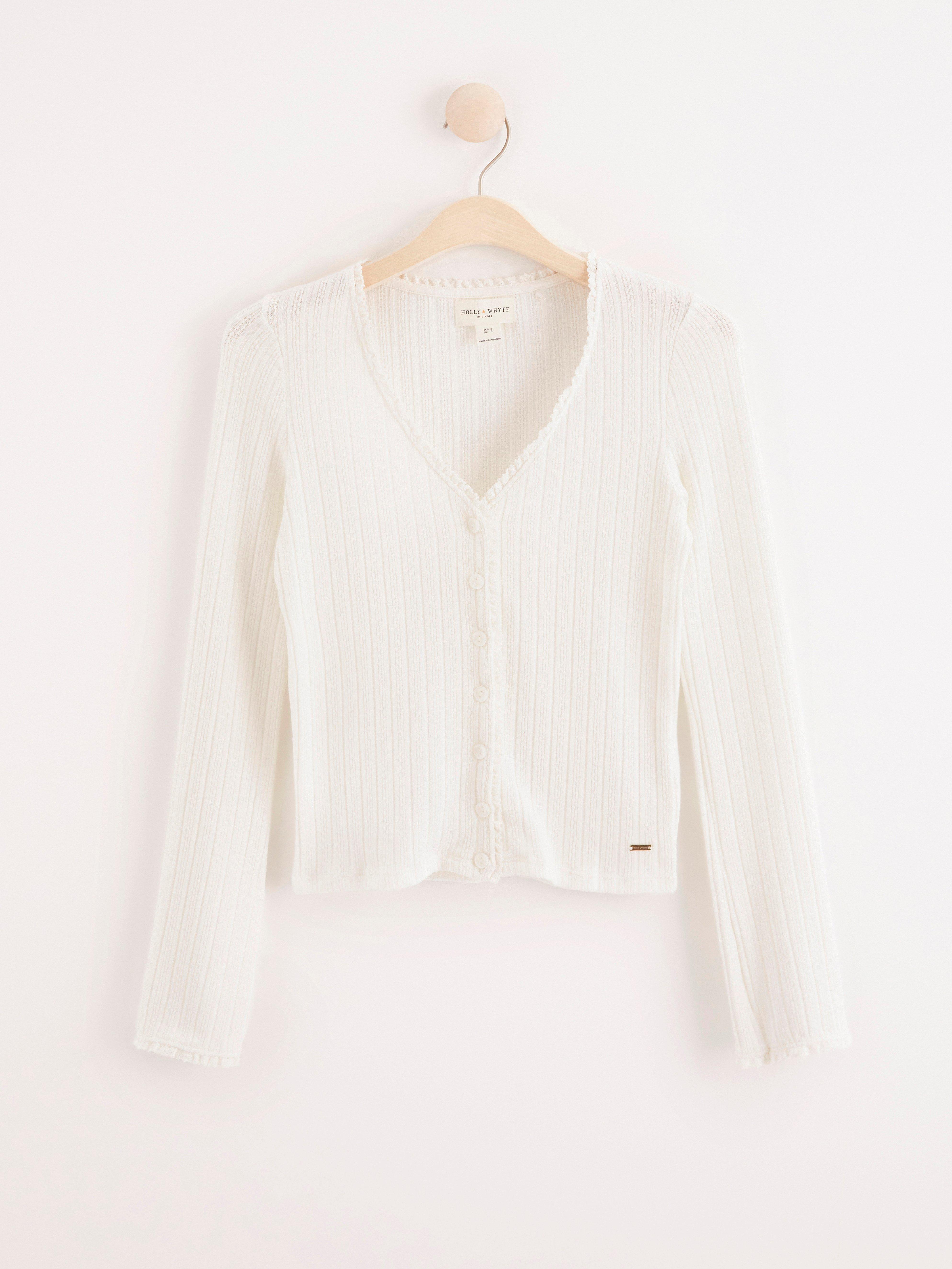 Cardigan - Dam - Vit