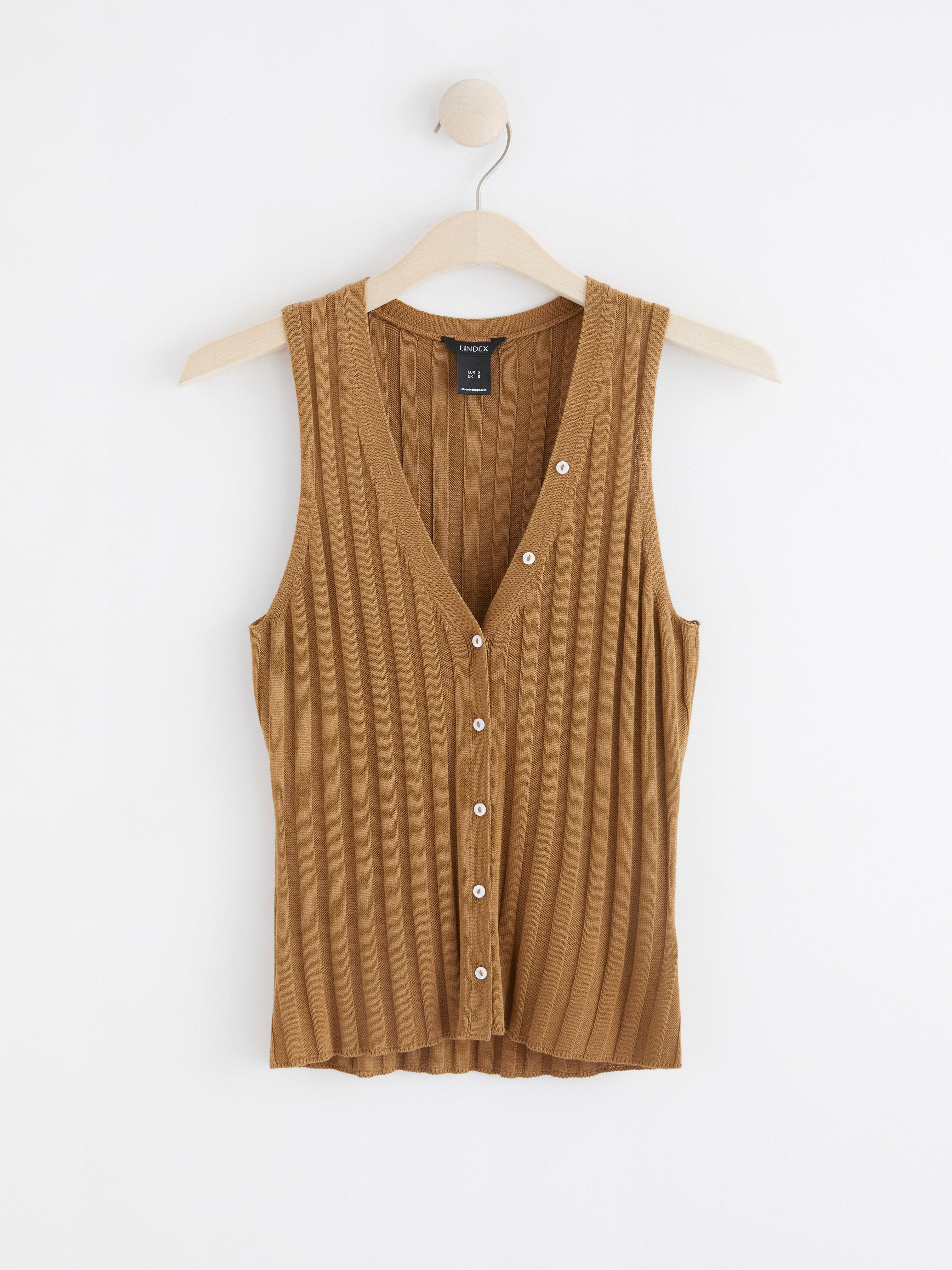 Vest - Womens Wear - Brown