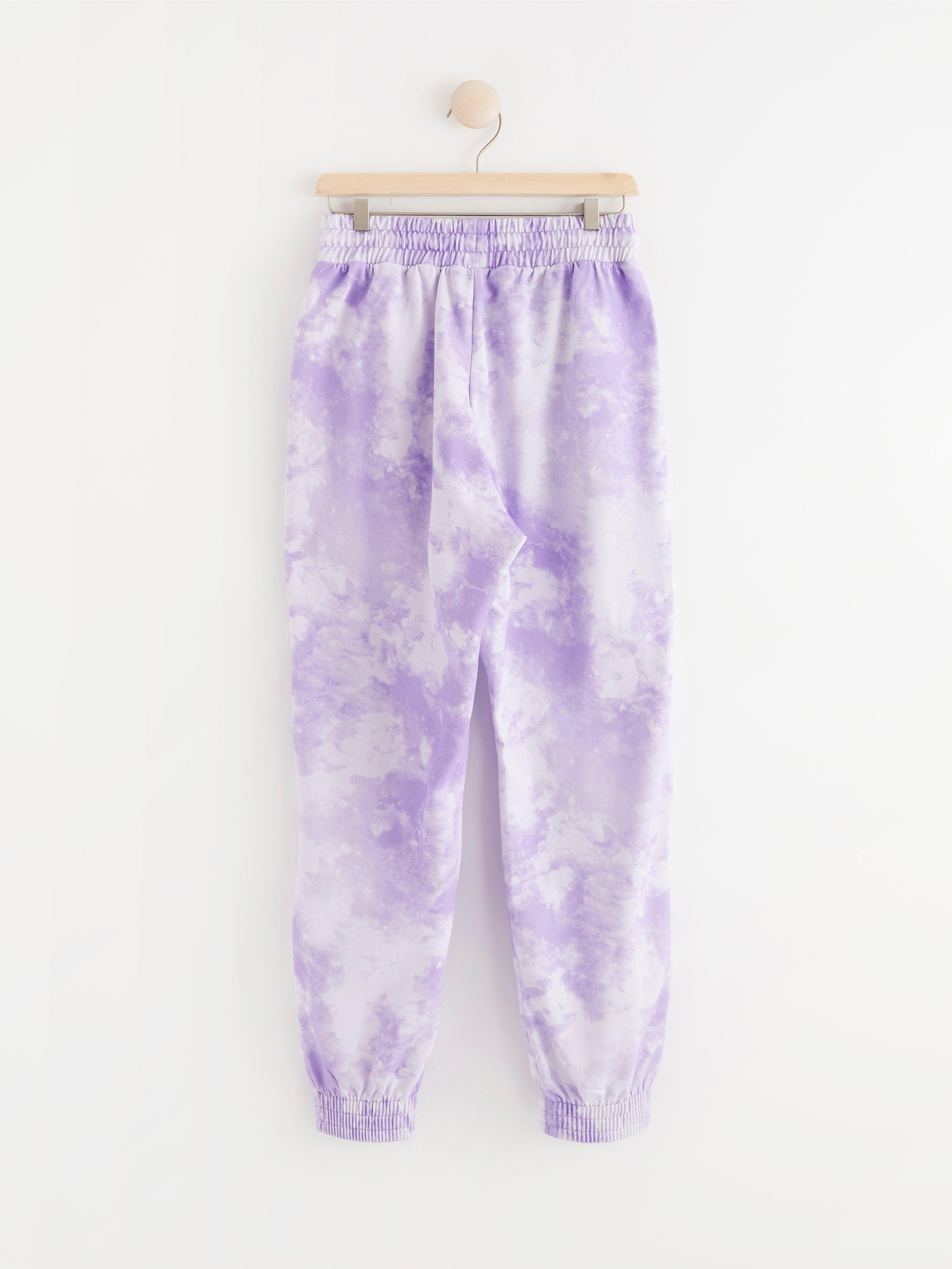 Lavender tie dye sweatpants new arrivals