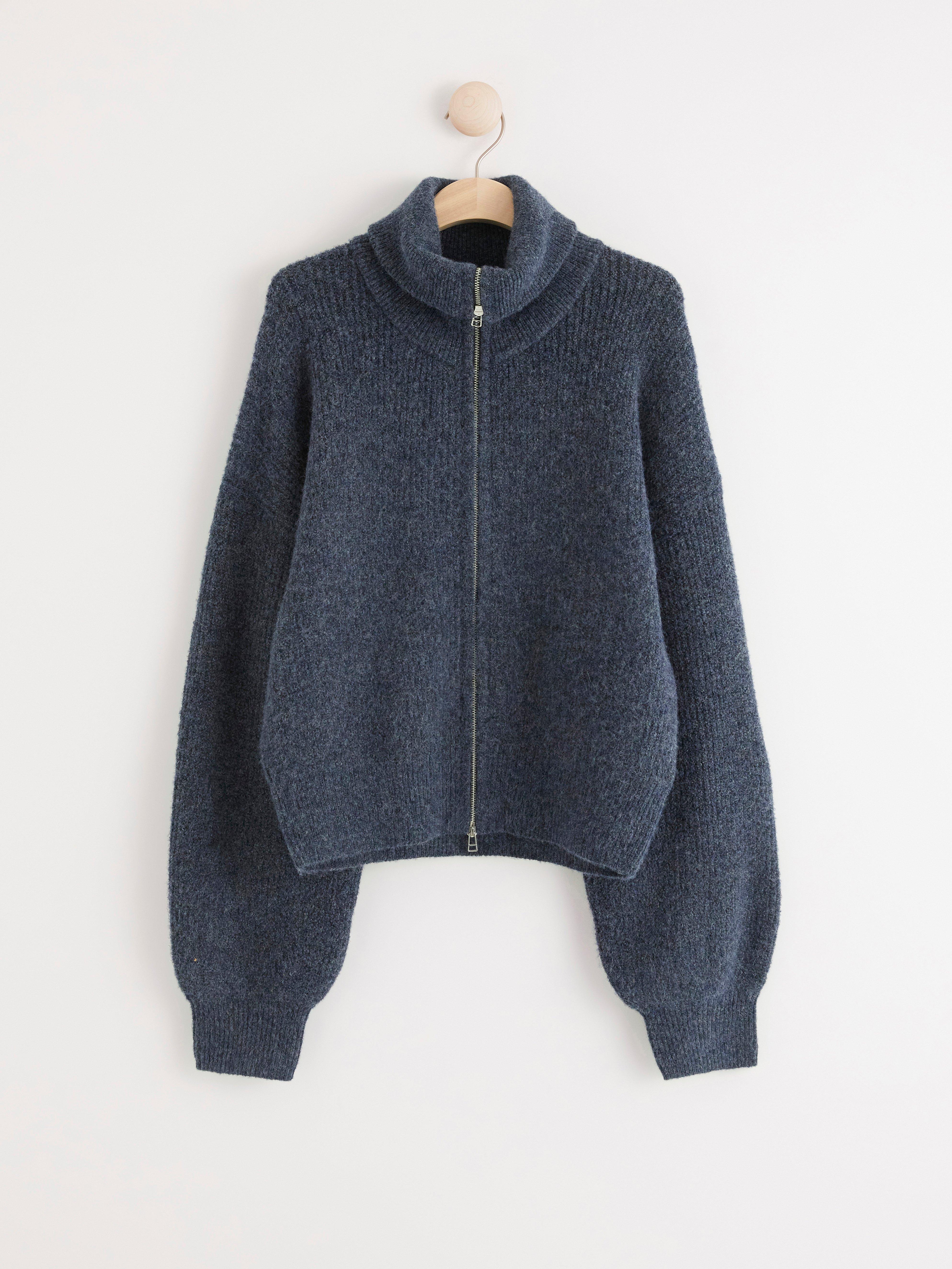 Cardigan - Dame - Blå