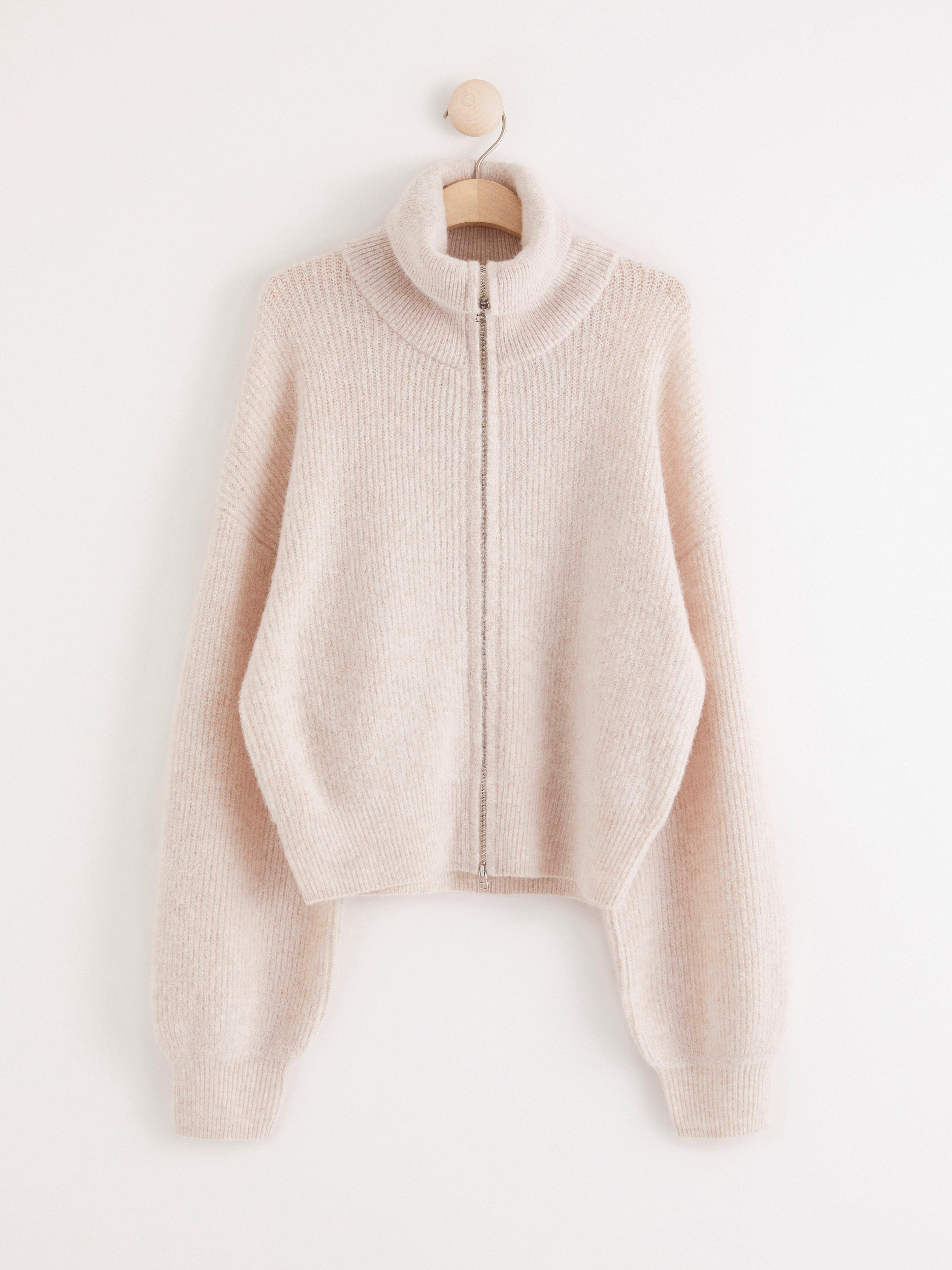 Cardigan - Dame - Beige