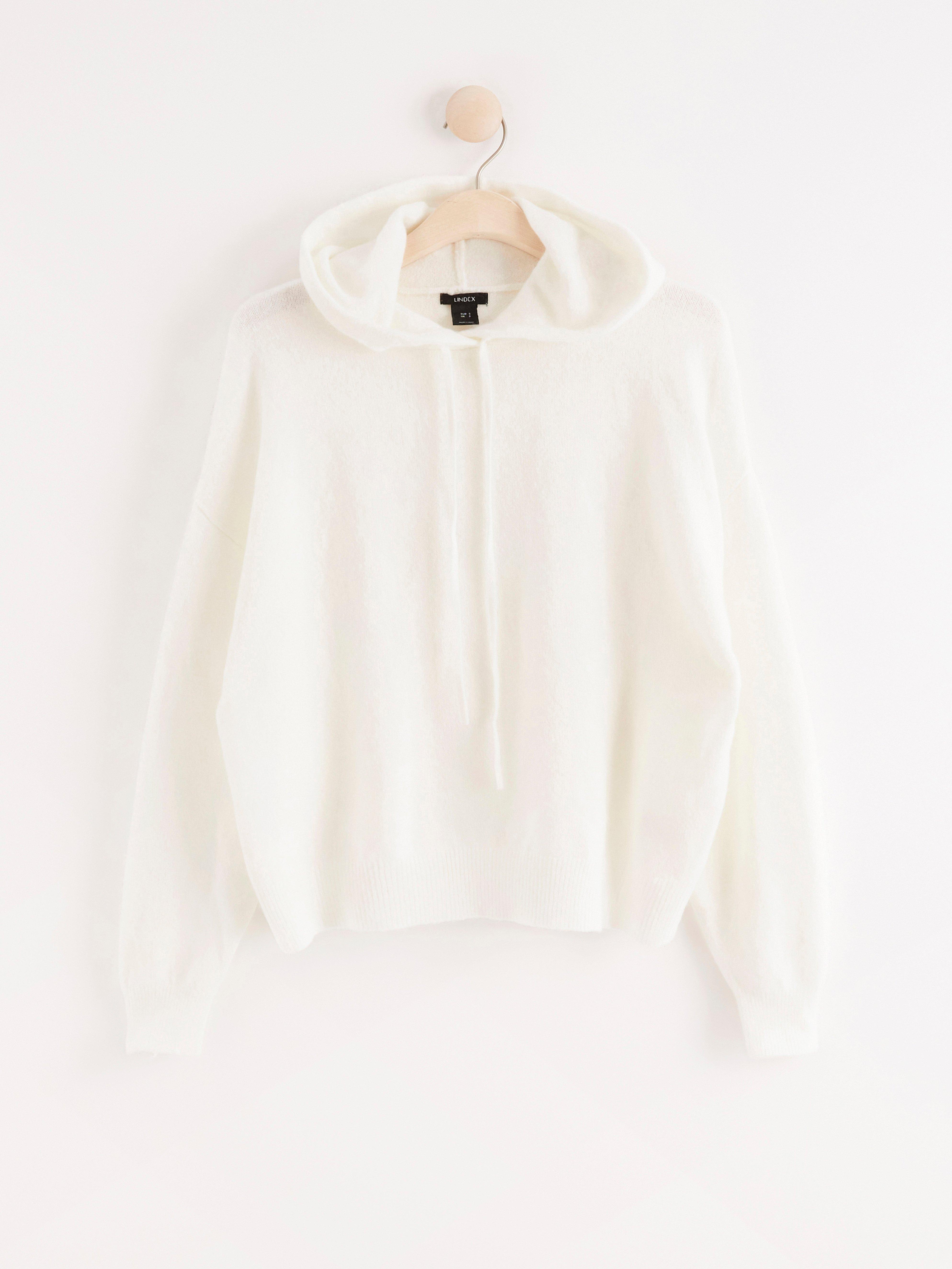 Hooded Sweatshirt - Womens Wear - White