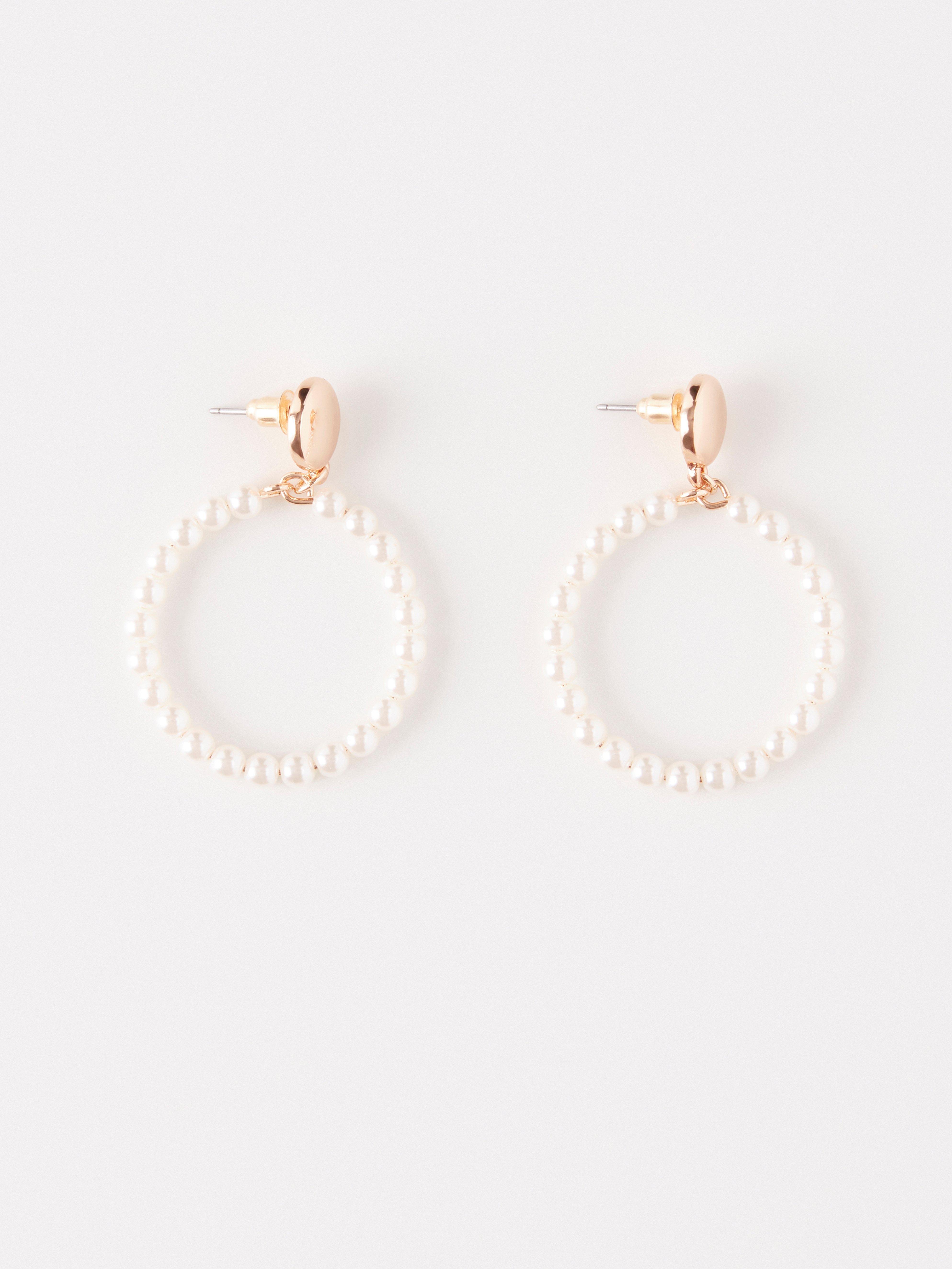 Earrings - Womens Wear - White