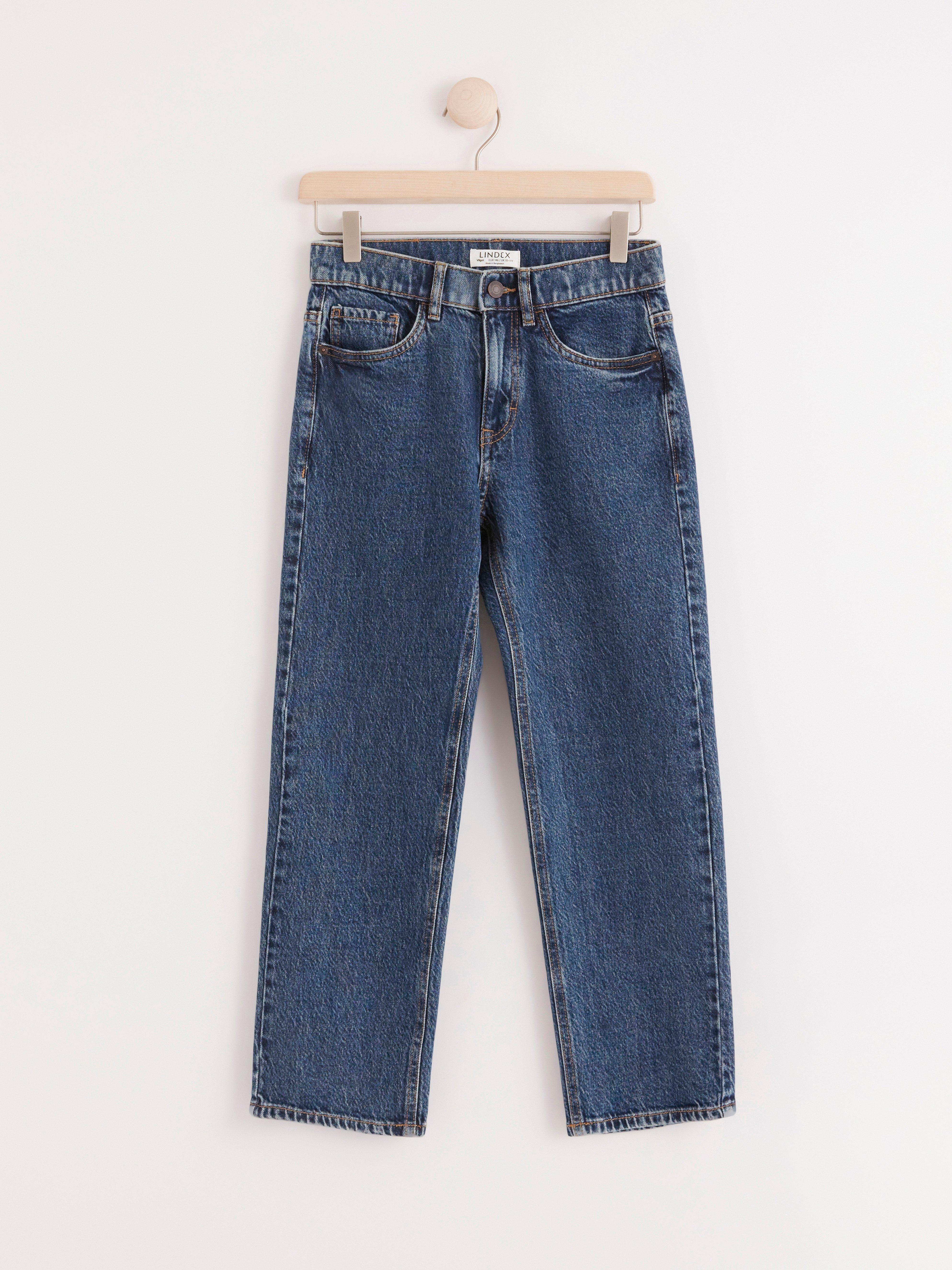 VILGOT Regular waist jeans med raka, vida ben