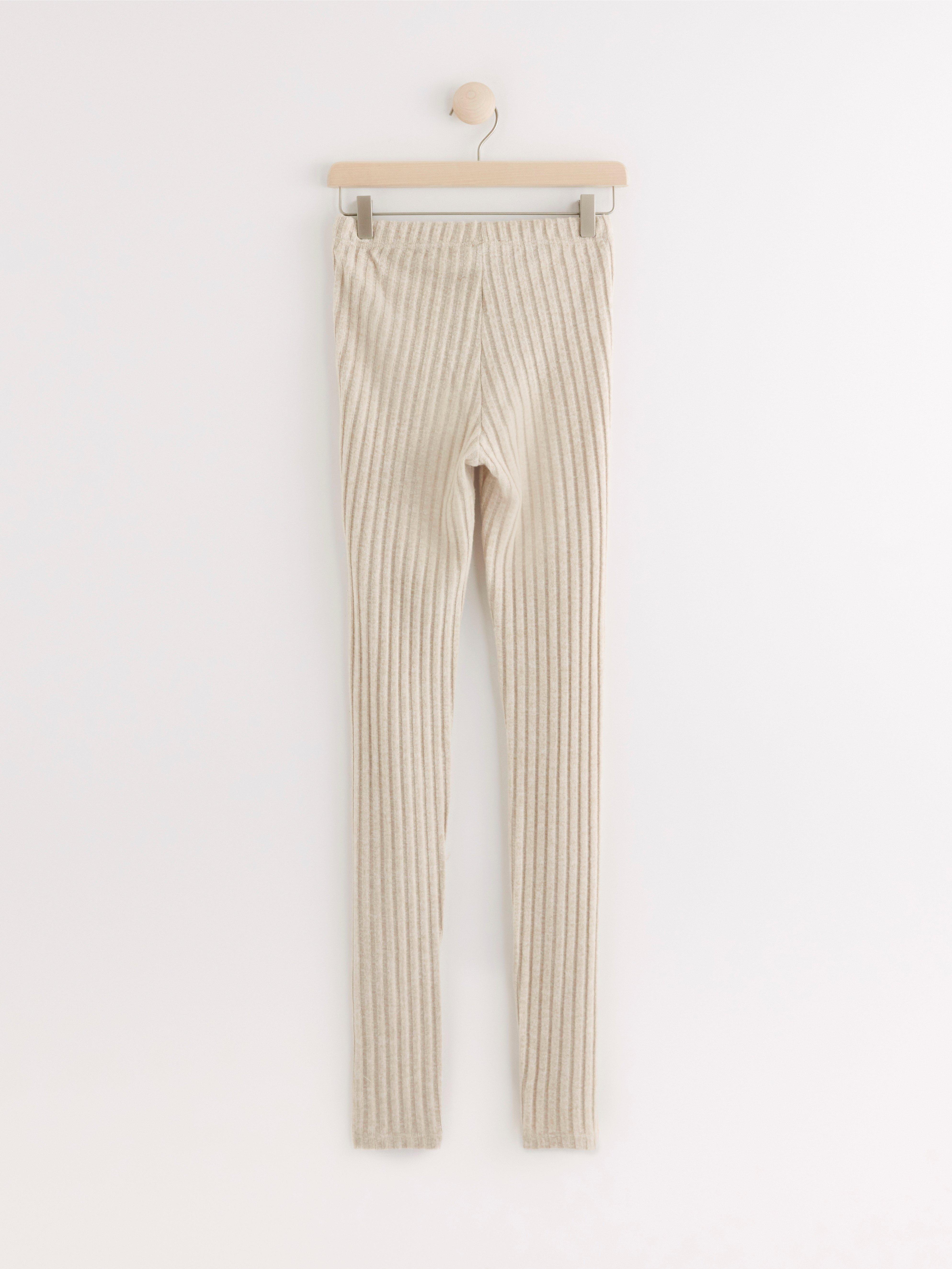 Leggings - Womens Wear - Beige