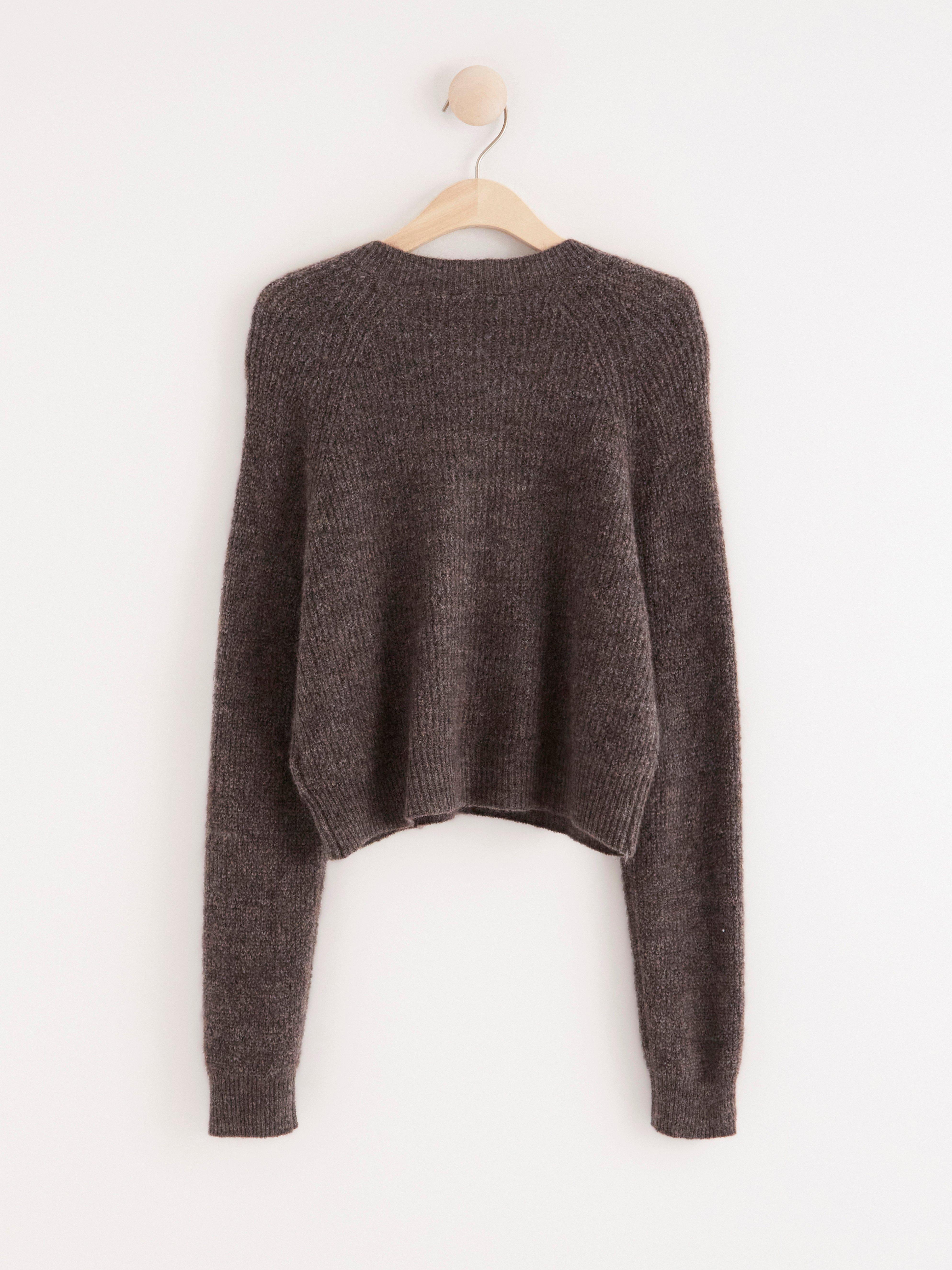 Cardigan - Dame - Brun