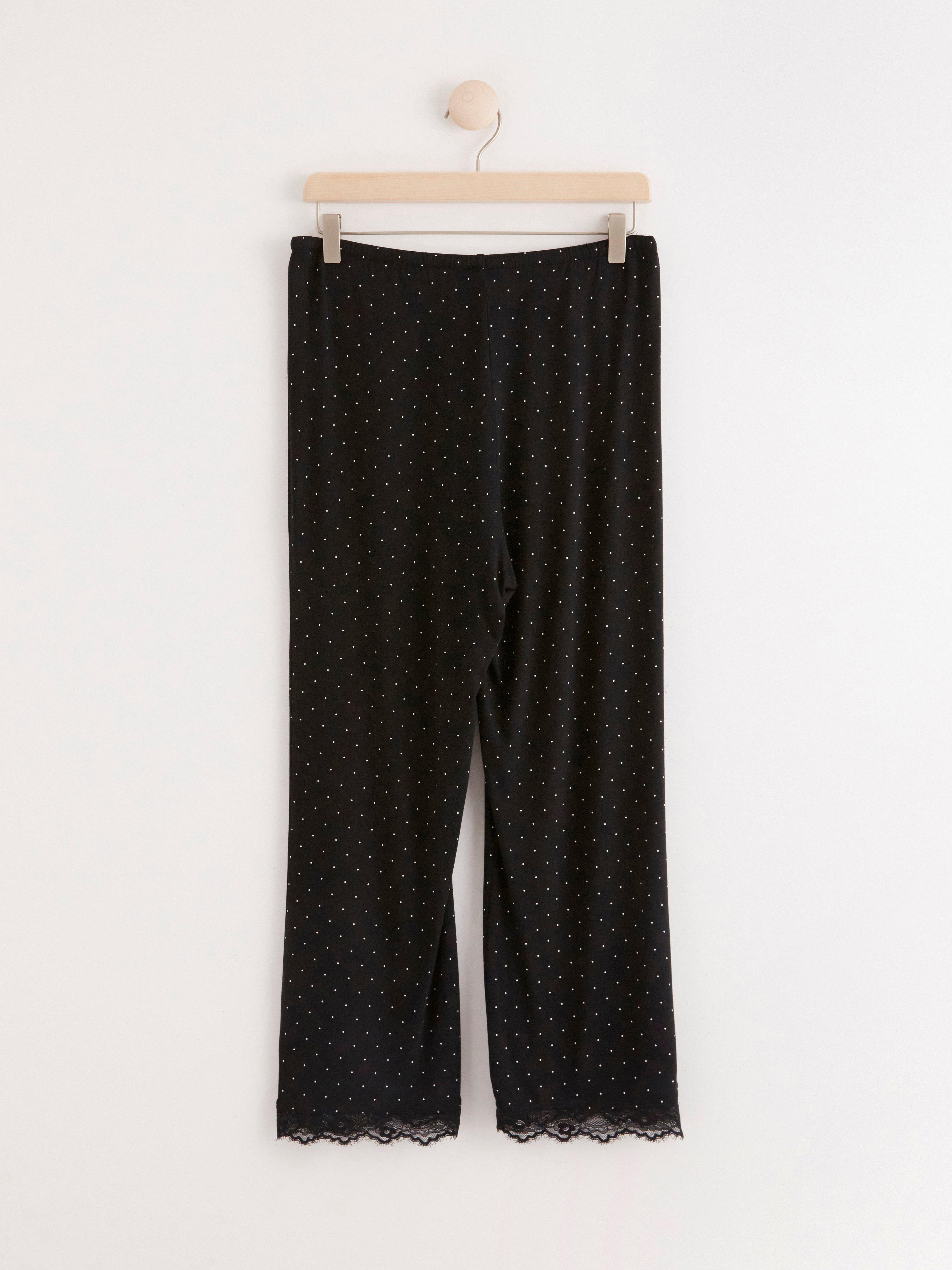 Pyjamasbukser - Undertøy - Svart