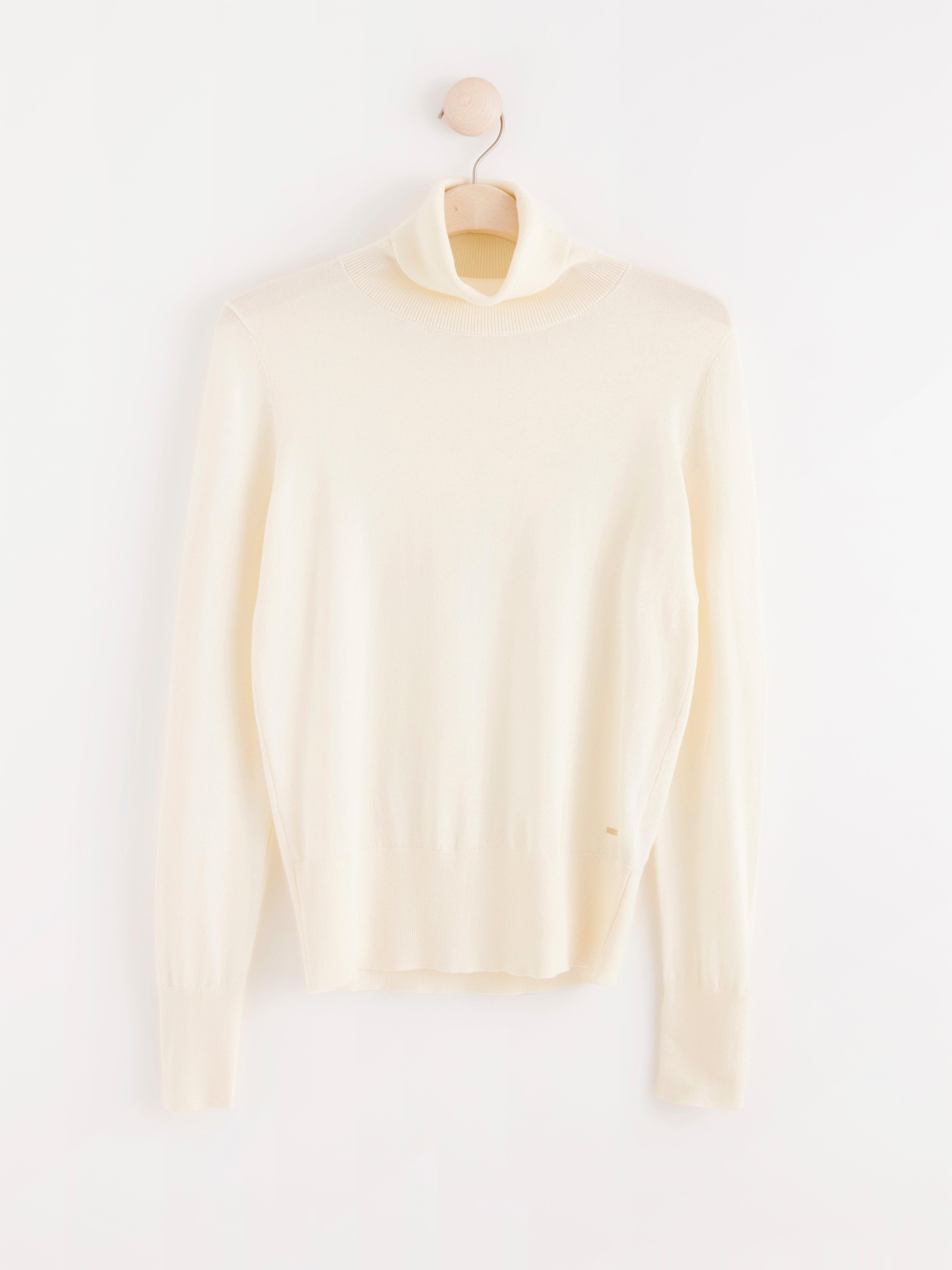 Polotröja - Dam - Vit