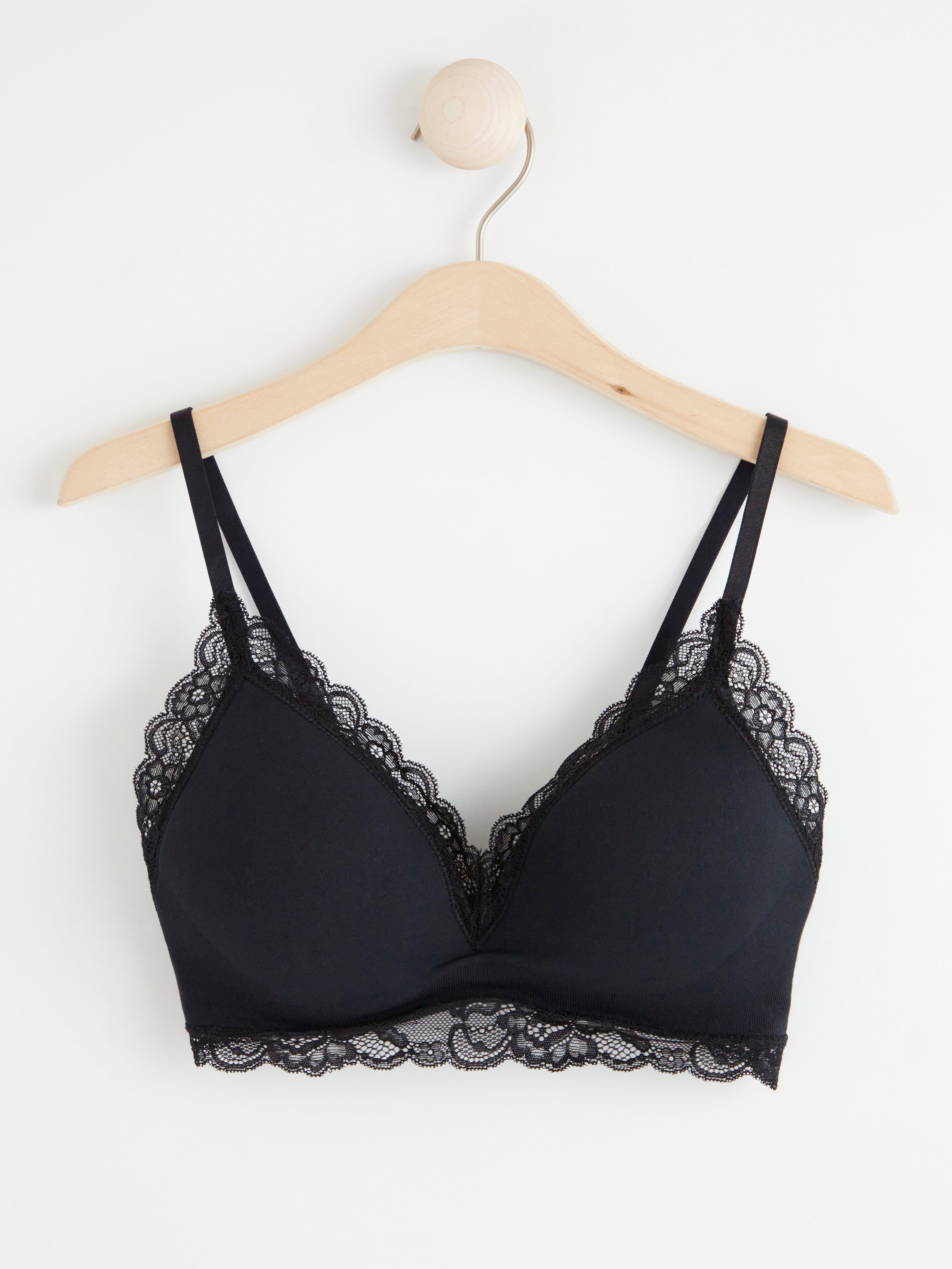 Mynta Wirefree Bra - Lingerie - Black