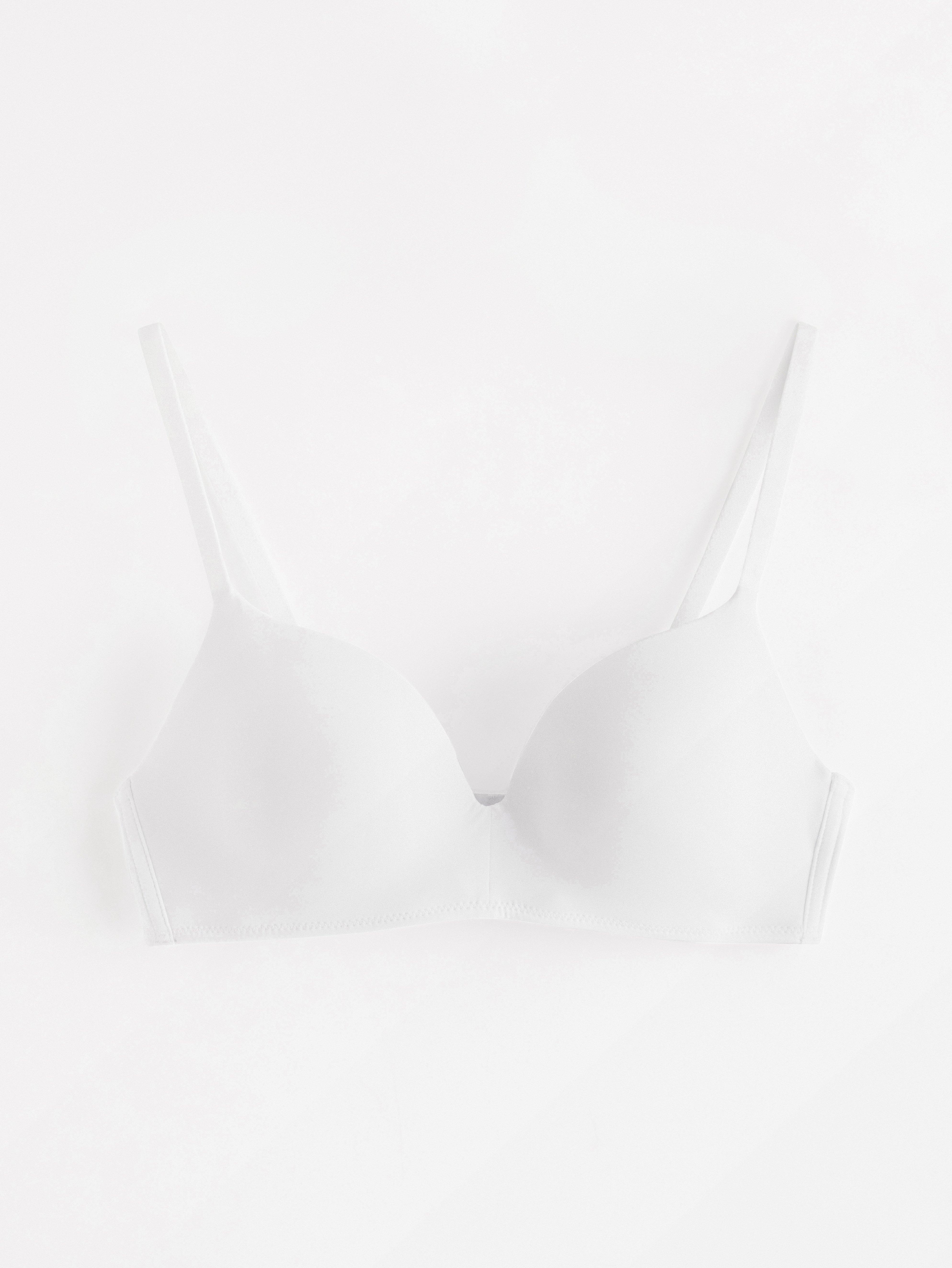 Flora Wirefree Bra - Lingerie - White