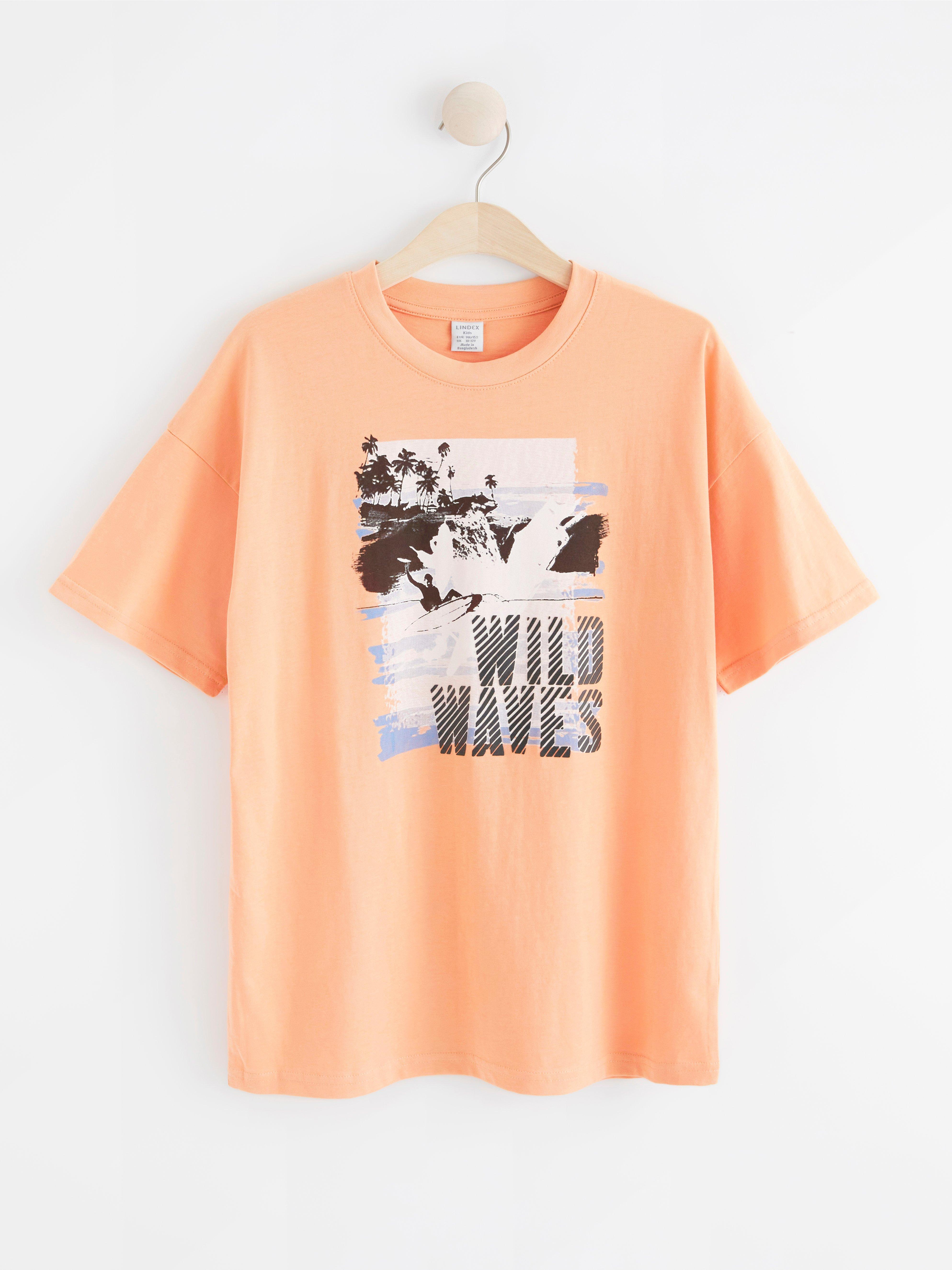 T-shirt - Barn - Korall