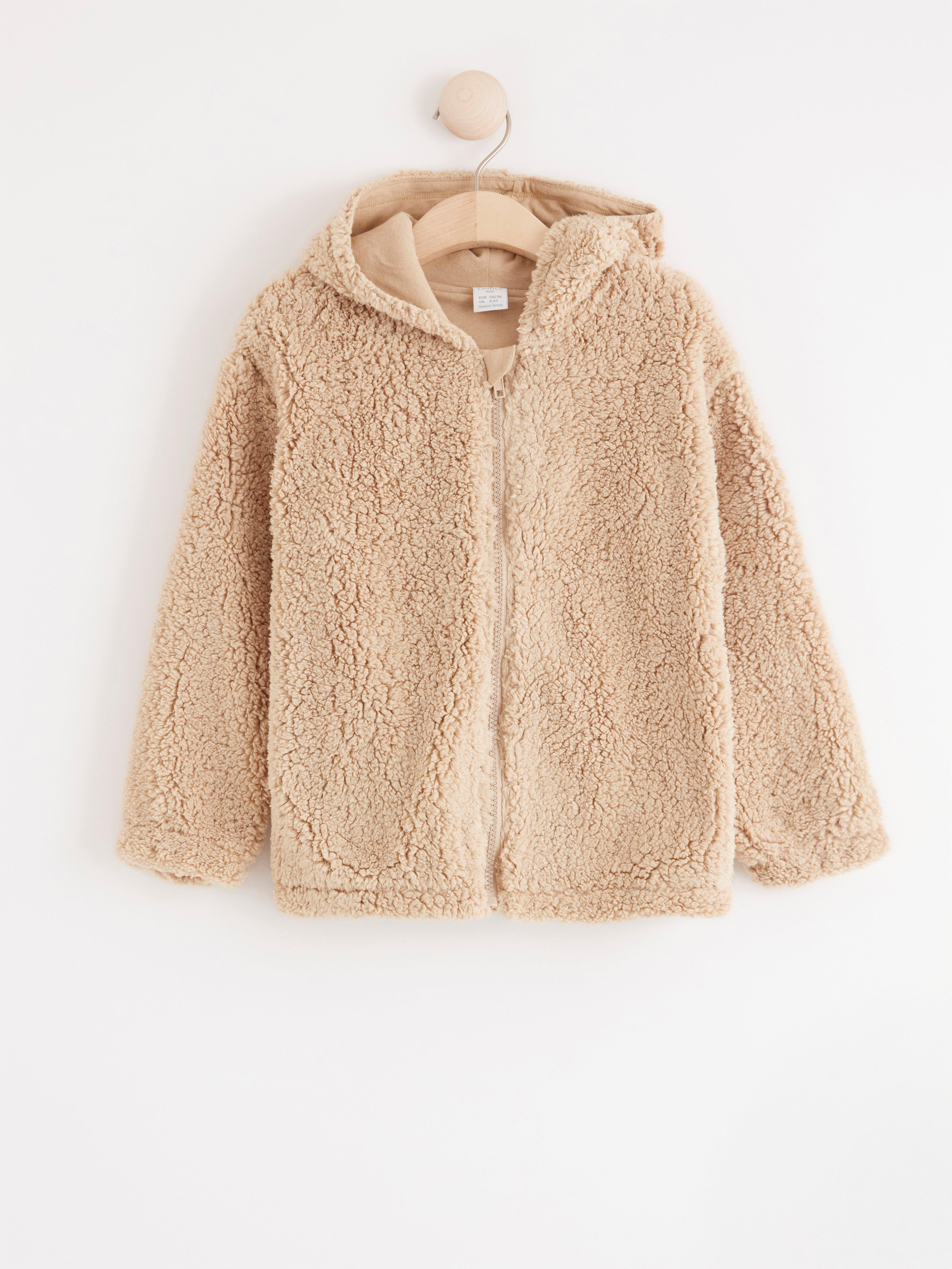 Hooded Jacket - Kids Wear - Beige