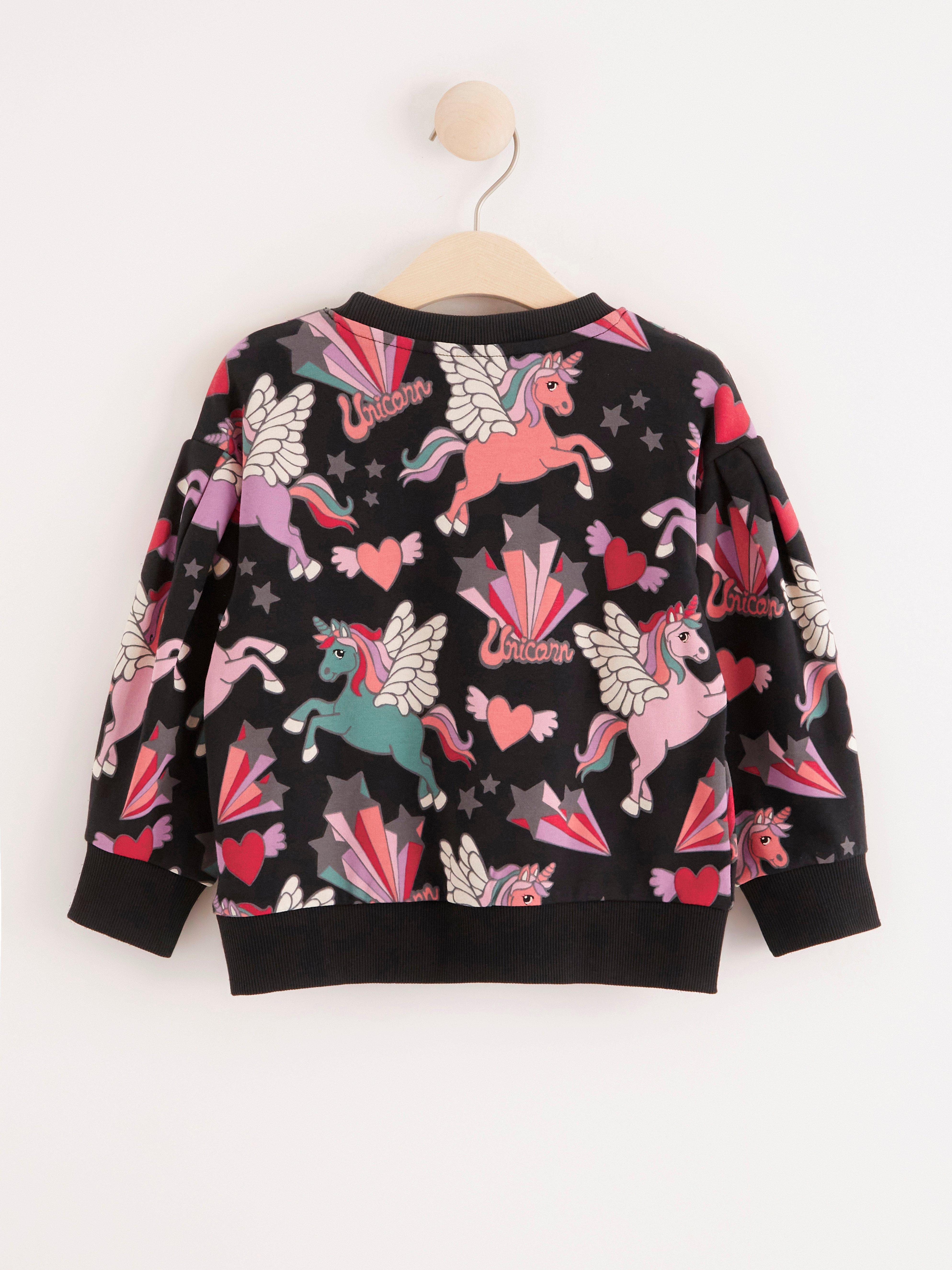 Sweatshirt - Barn - Svart