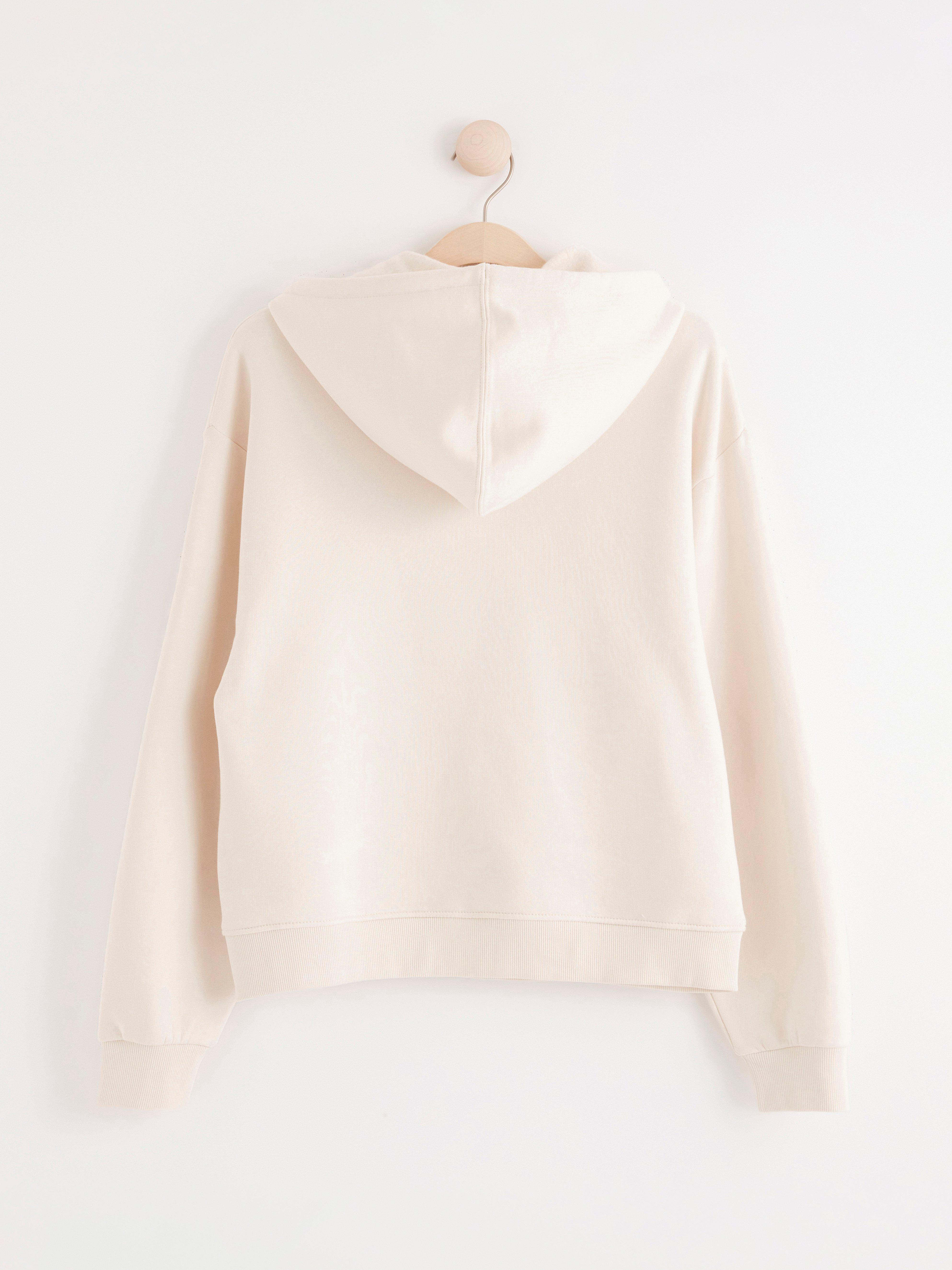 Hooded Sweatshirt - Womens Wear - White