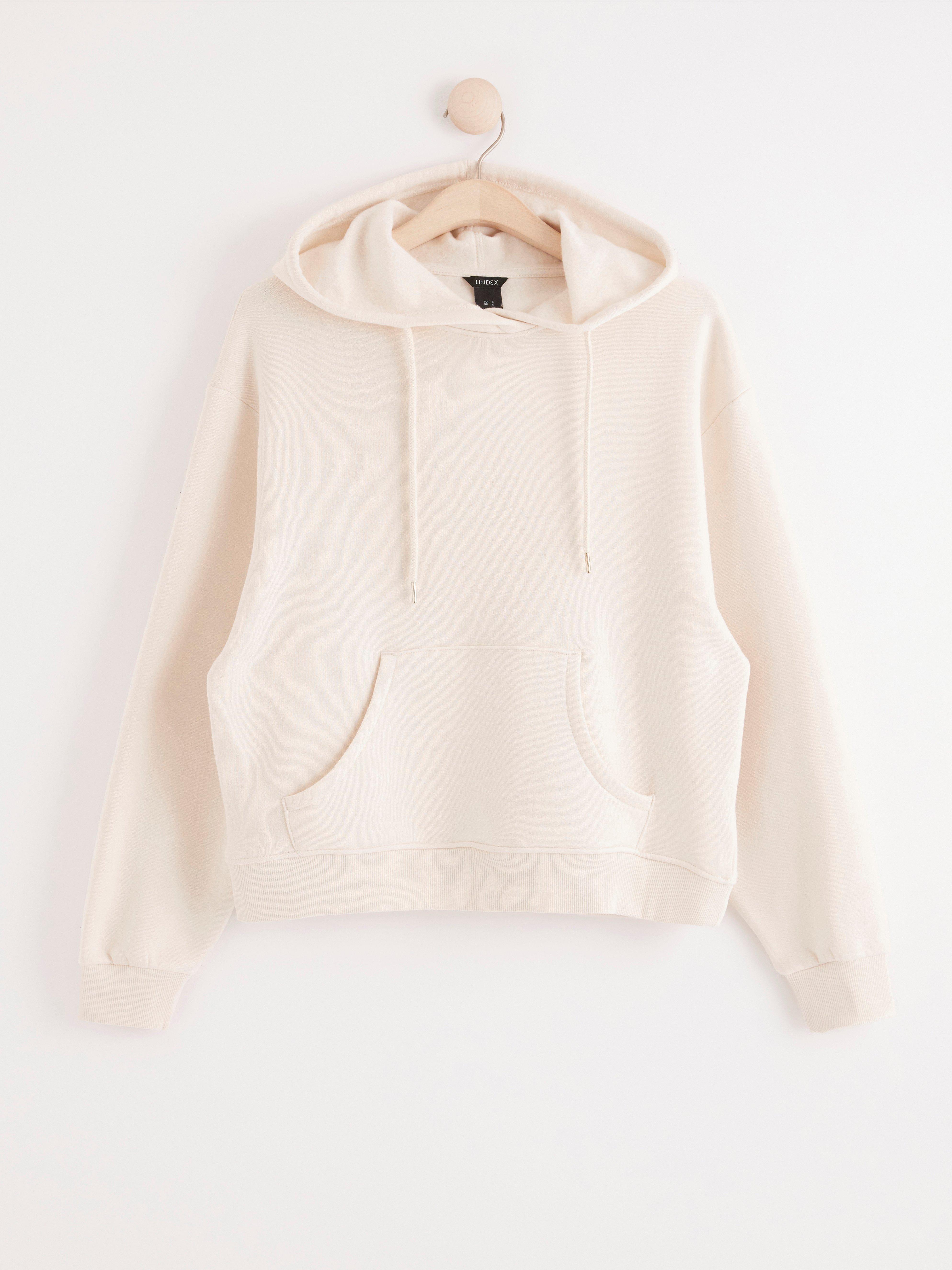 Hooded Sweatshirt - Womens Wear - White