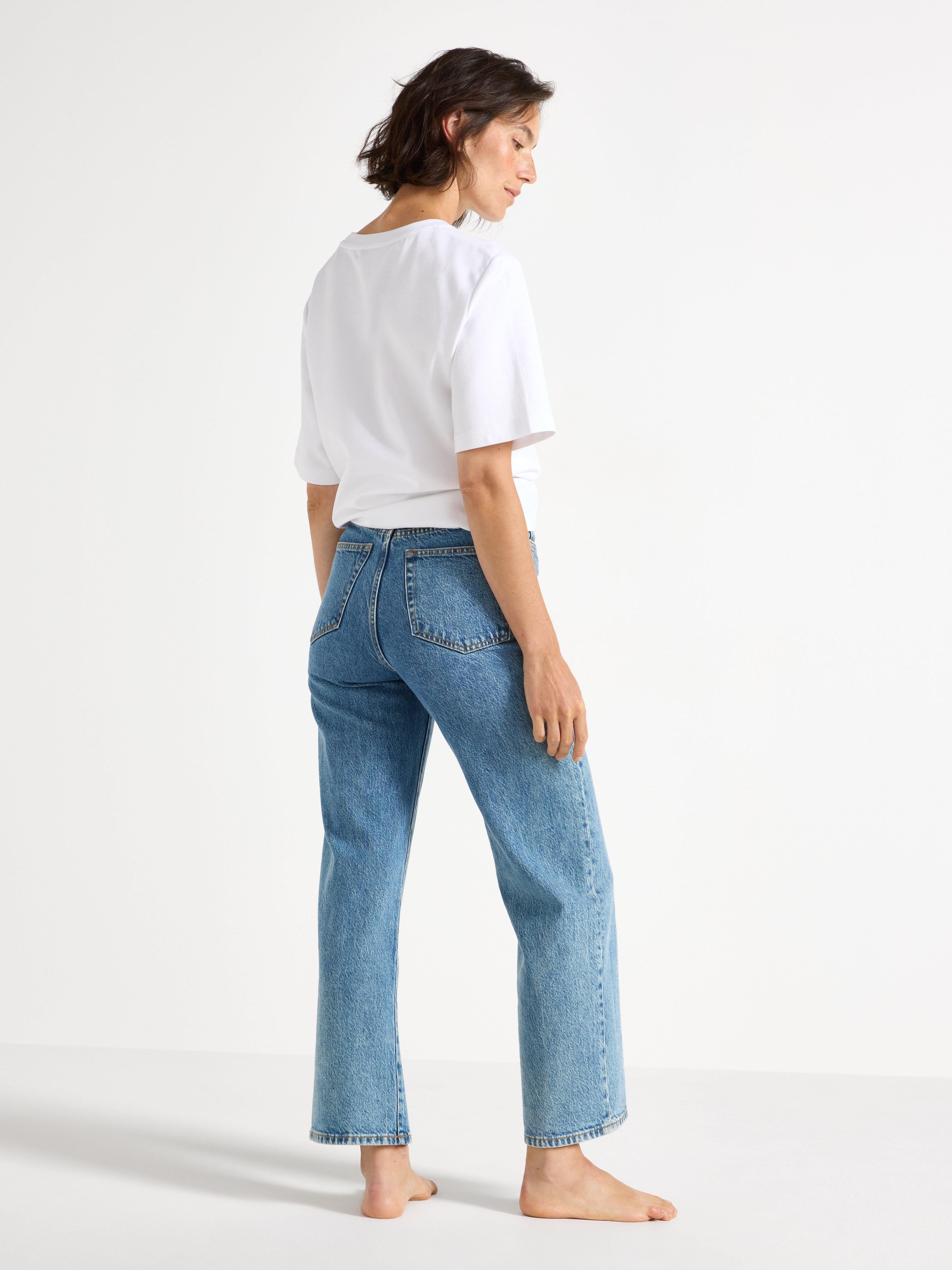 WIDE Hanna cropped jeans with light stretch