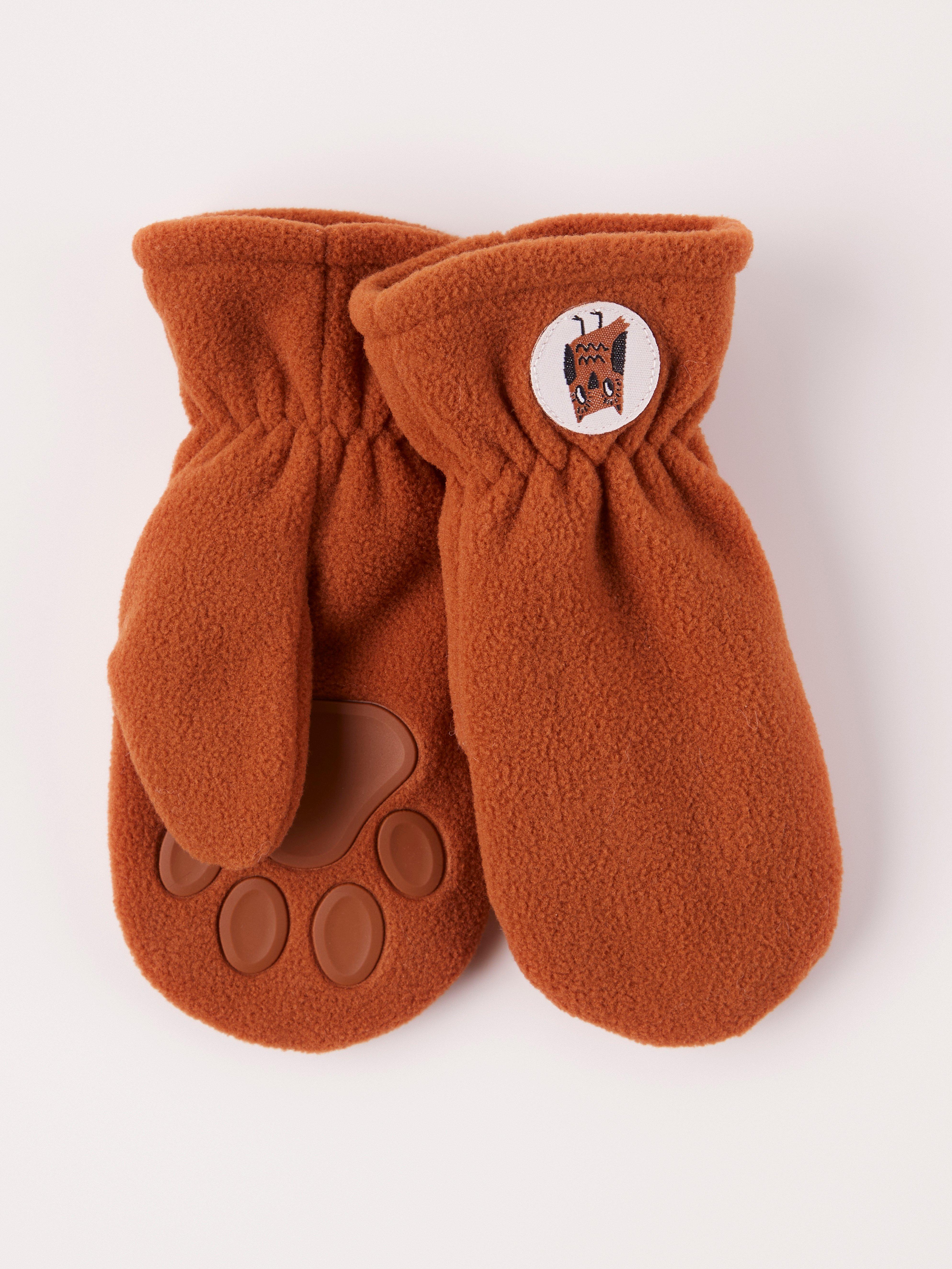 Mittens - Kids Wear - Brown