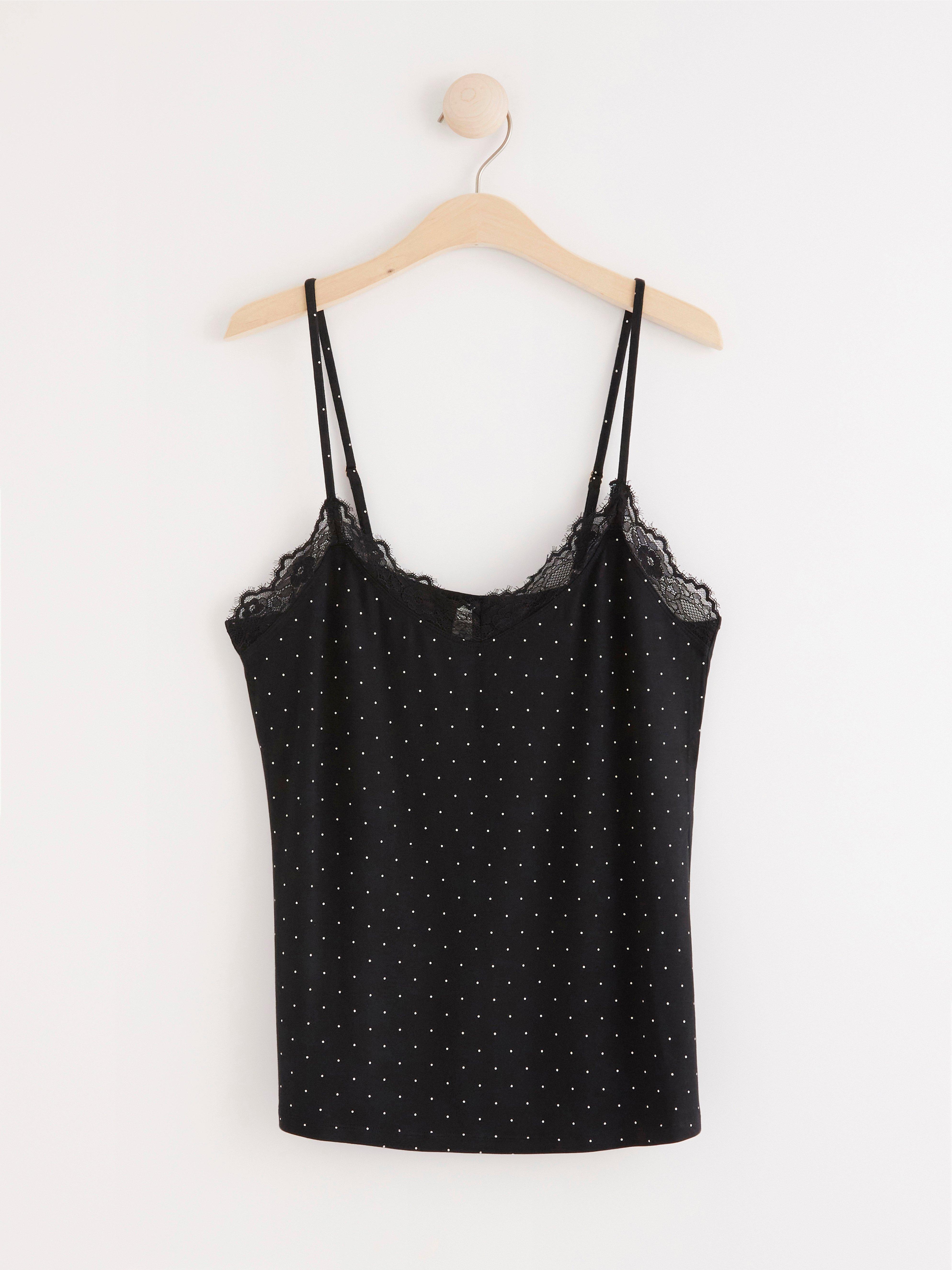 Pyžamový top - Spodní prádlo - Černá