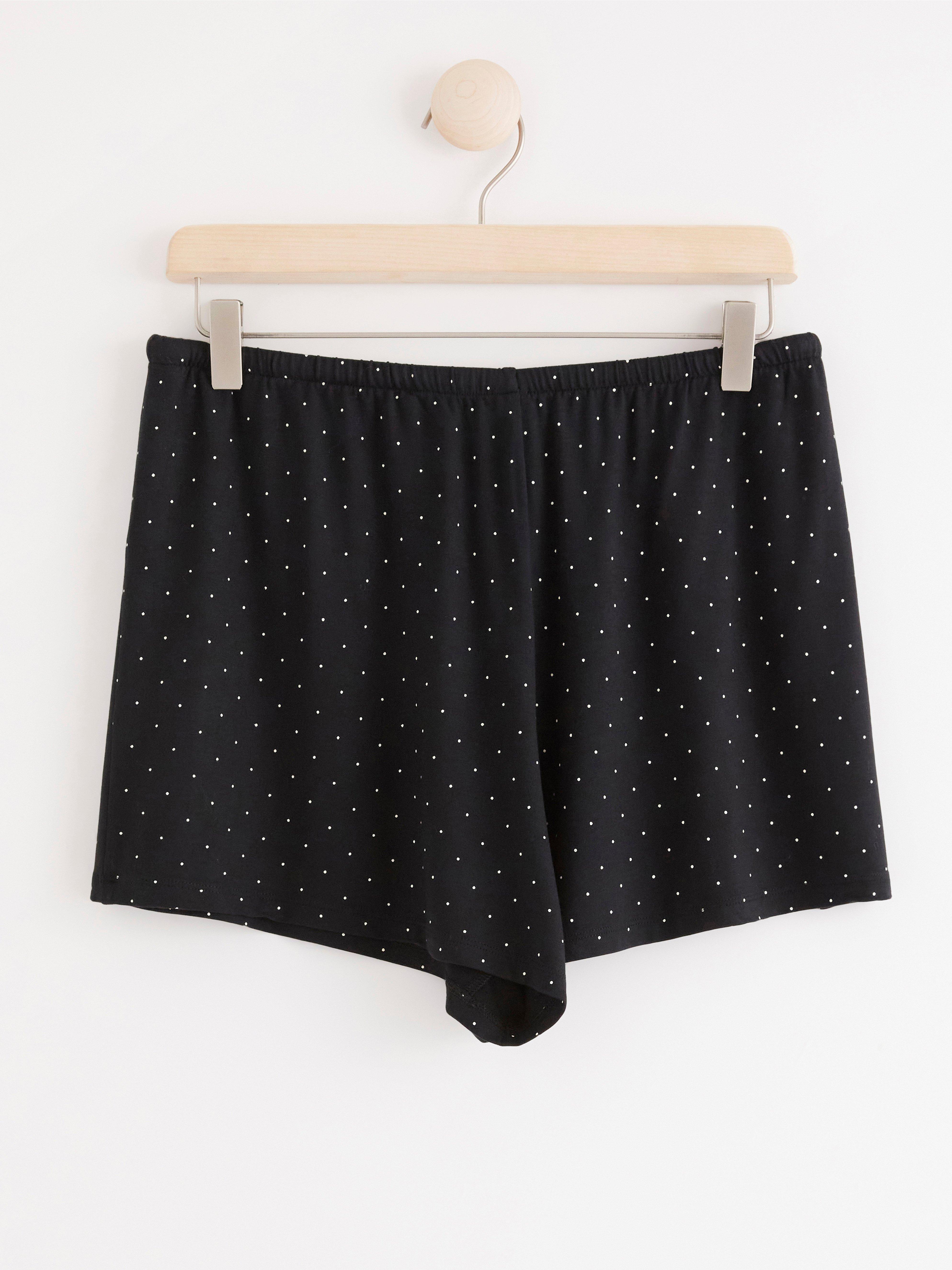Pyjama Shorts - Lingerie - Black