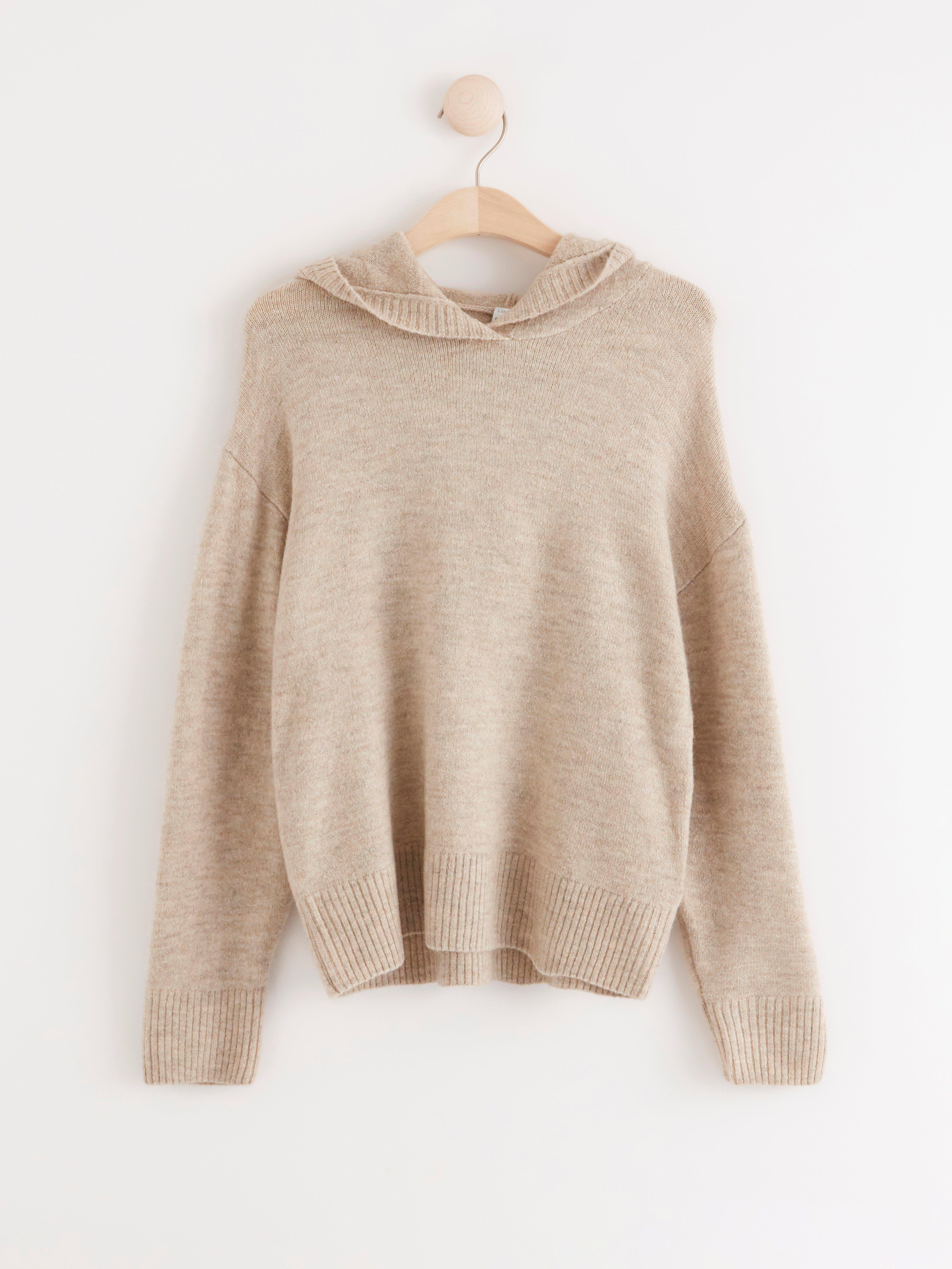 Knitted hoodie | Lindex UK