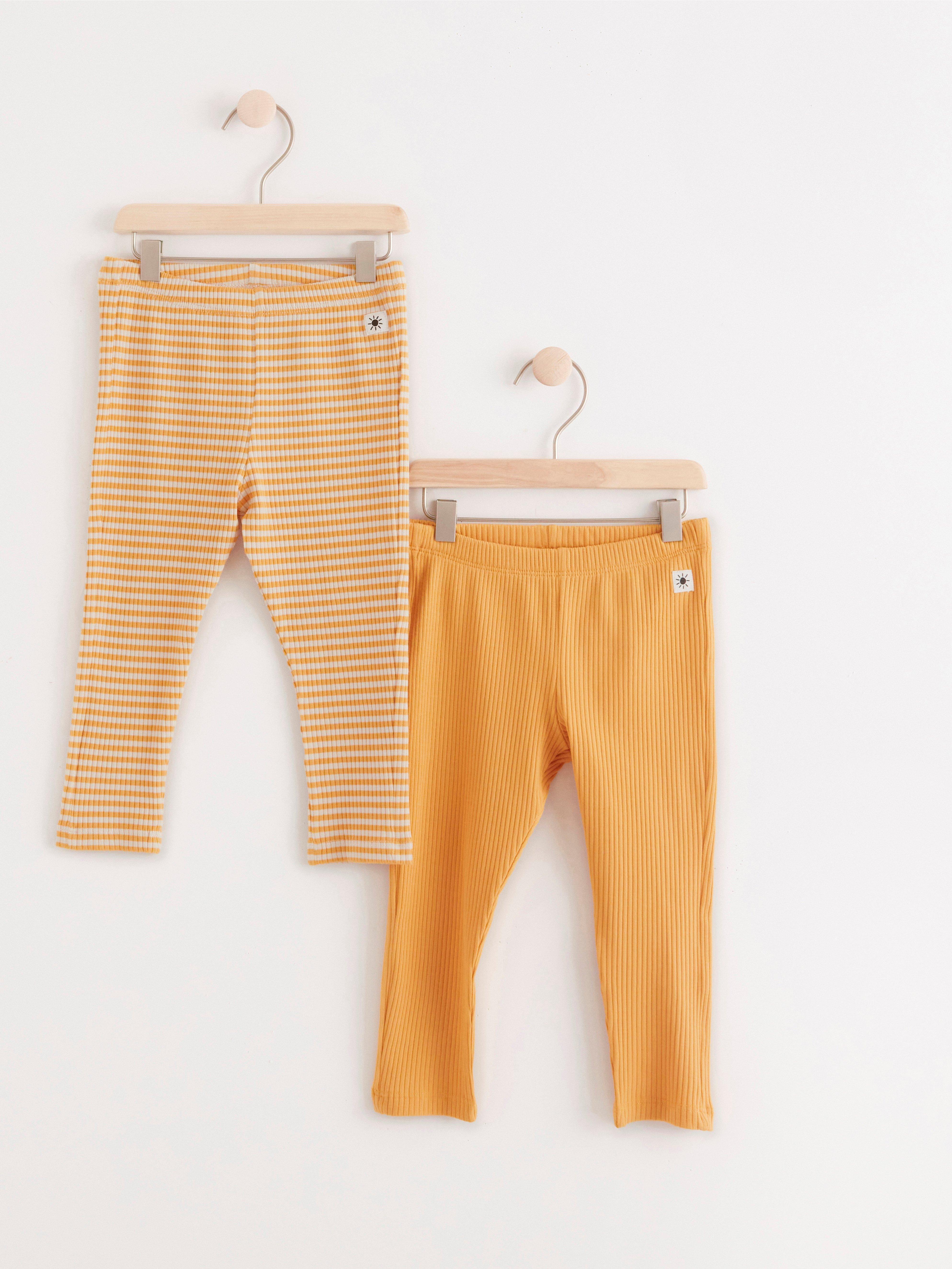 Leggings - Barn - Gul