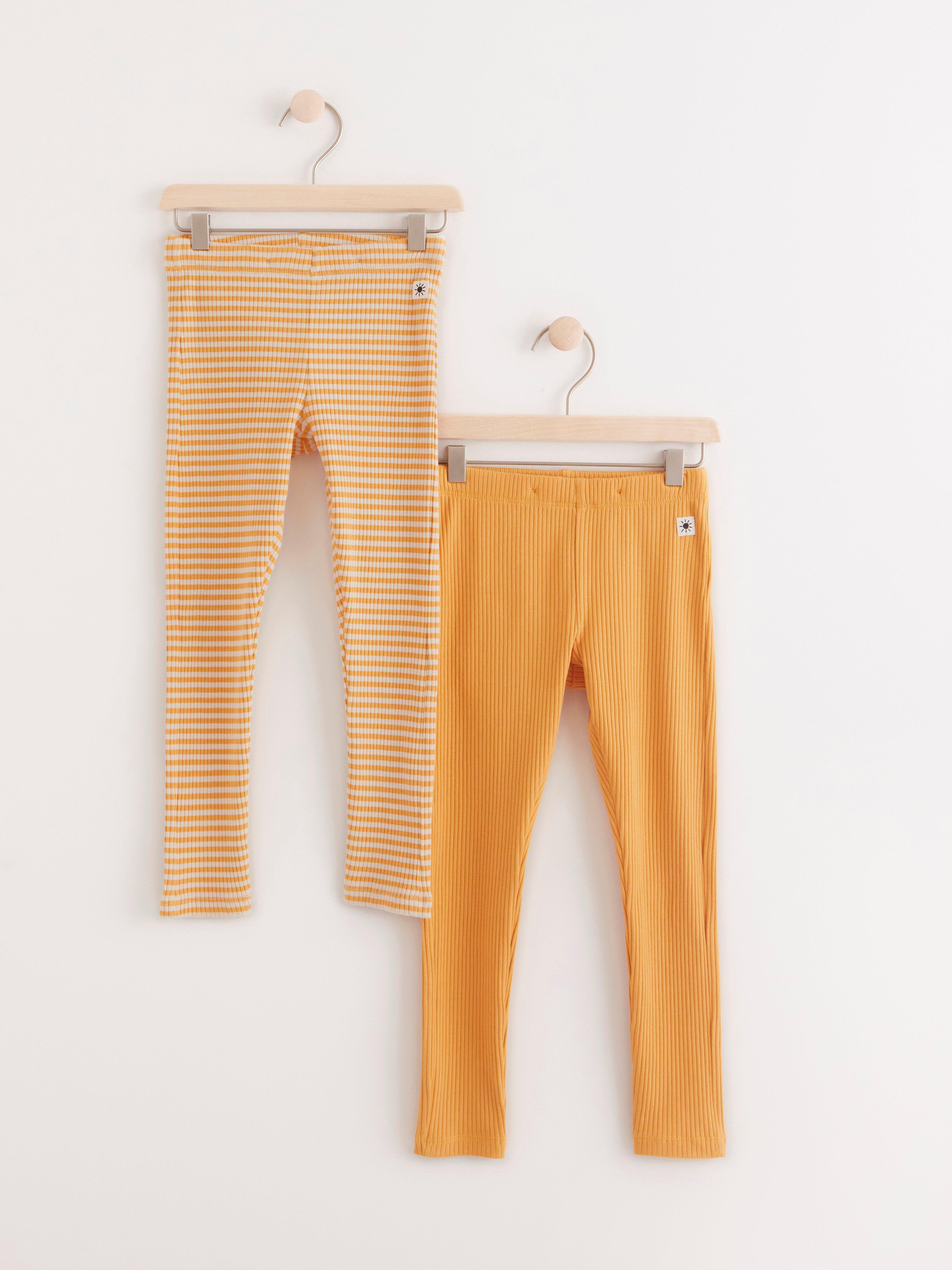 Leggings - Barn - Gul