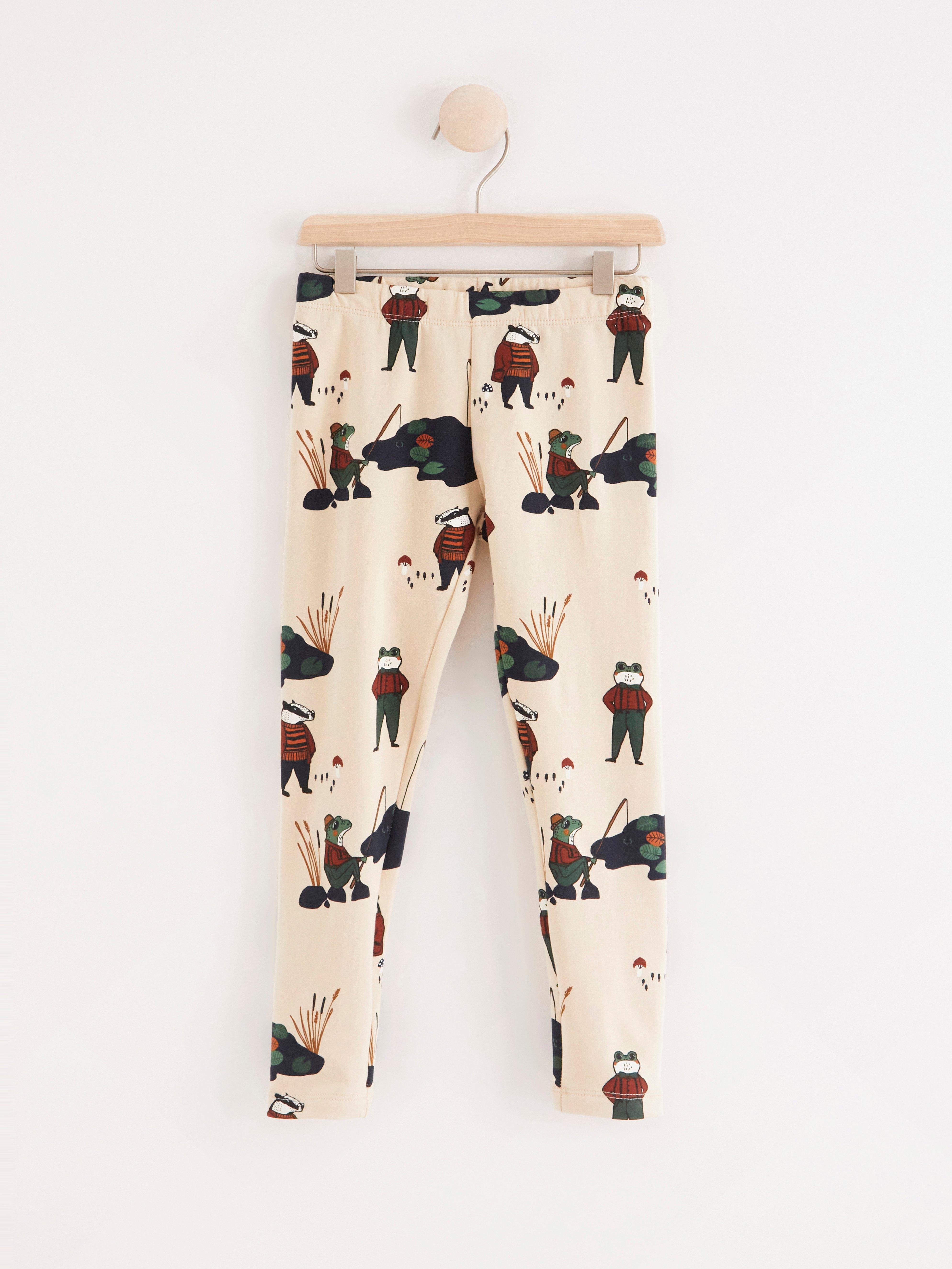 Leggings - Barn - Beige