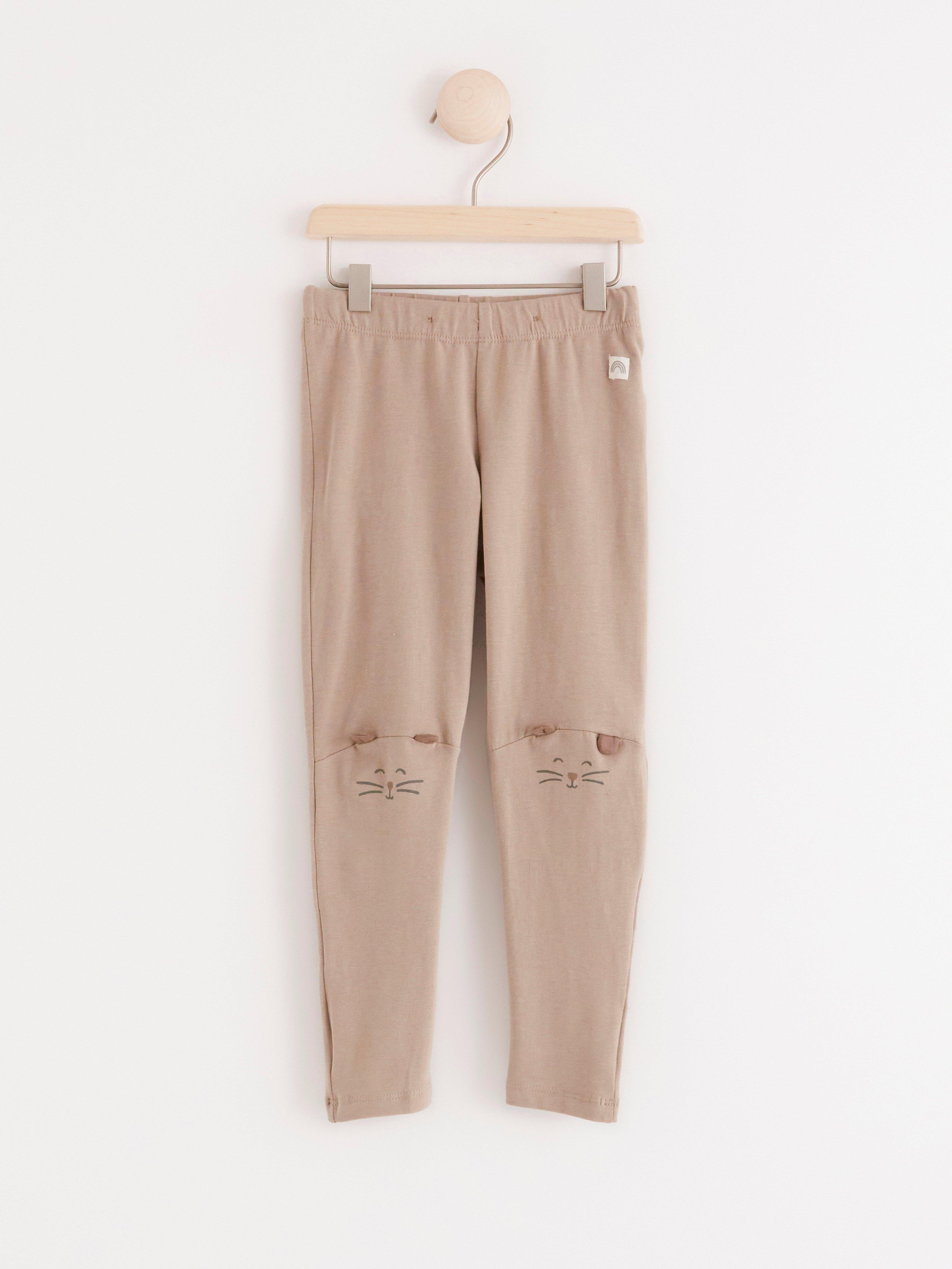 Leggings - Barn - Beige
