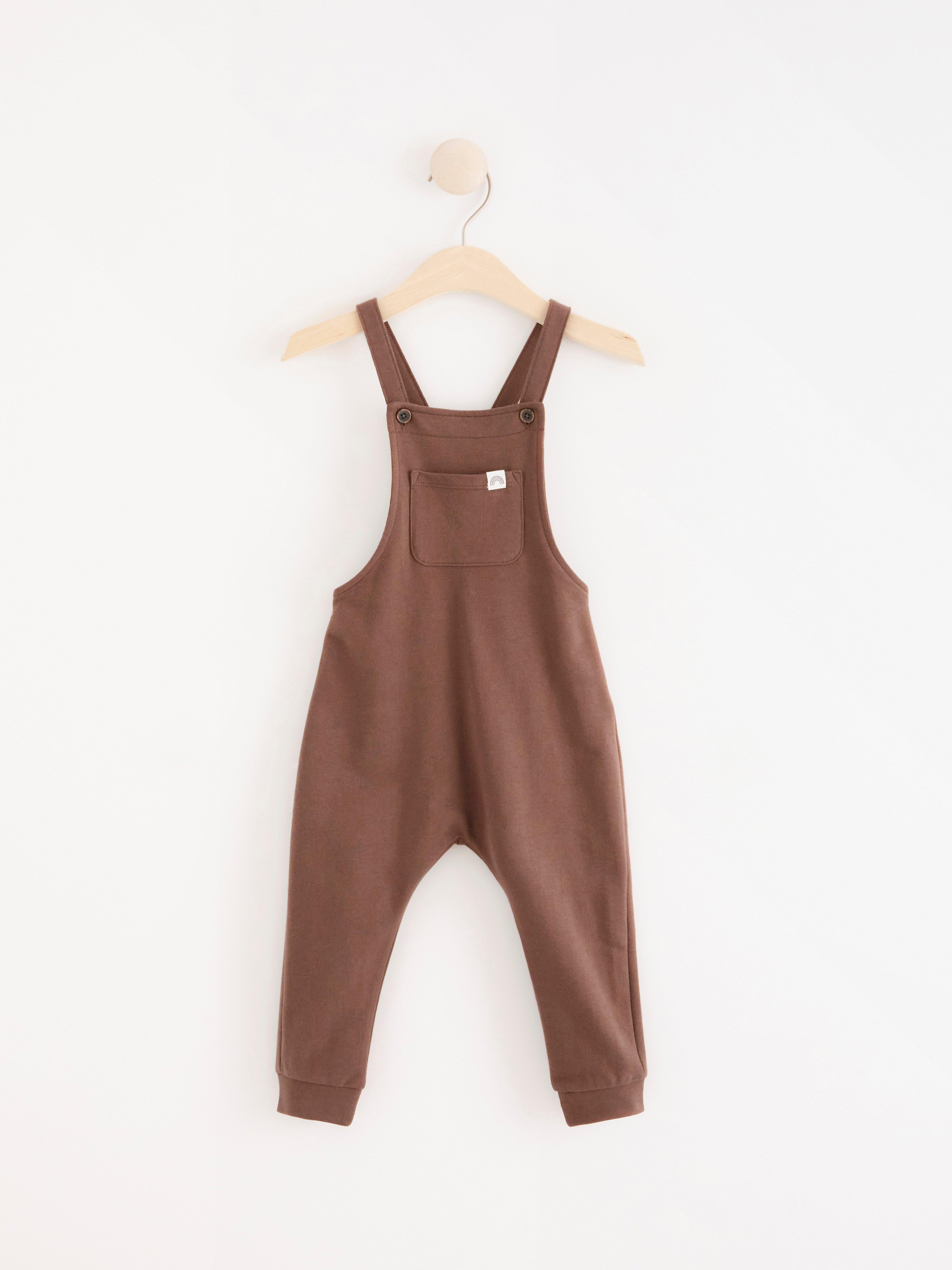 Bib Trousers - Kids Wear - Brown