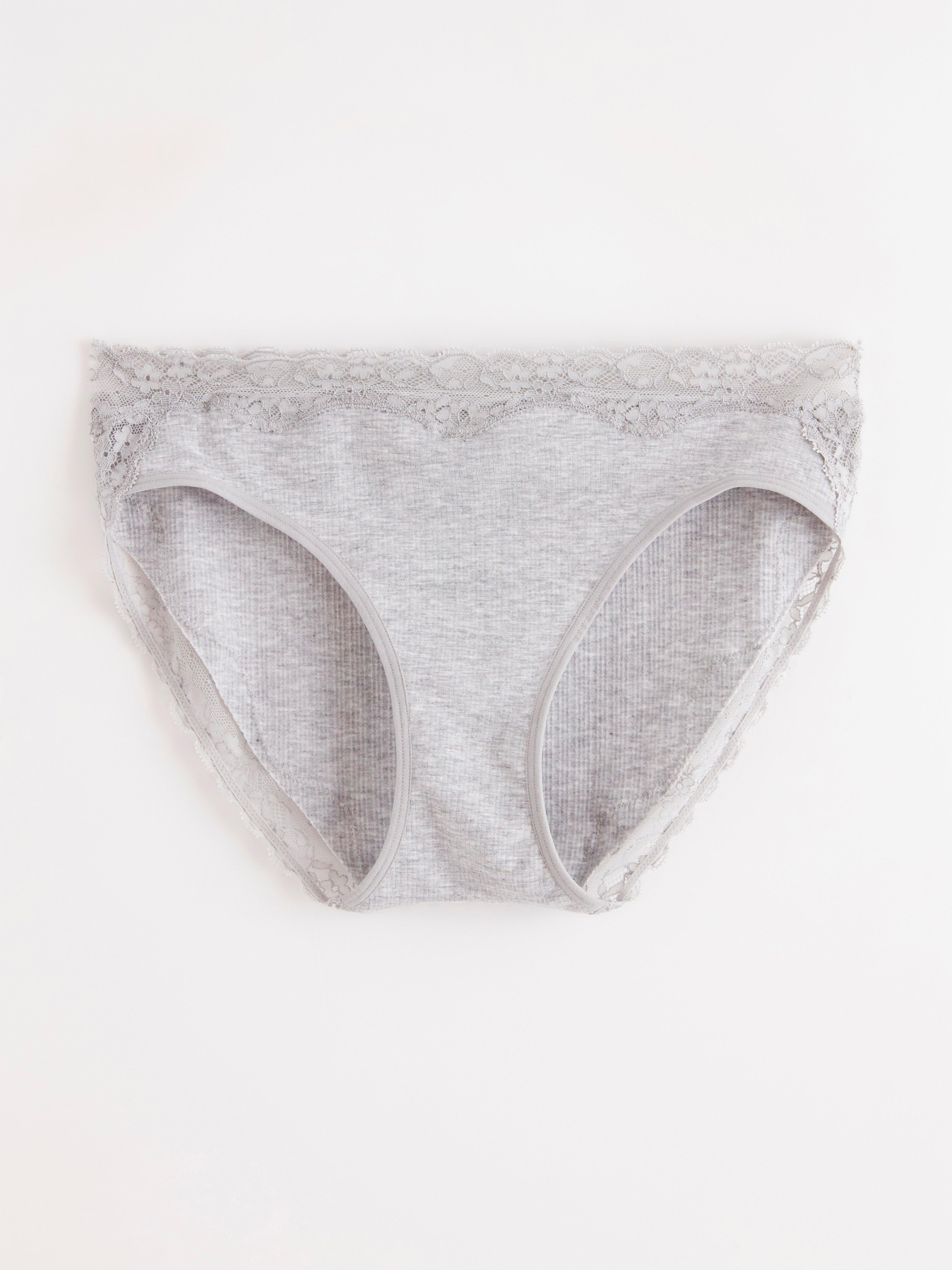 Bikini s klasickým pasem - Spodní prádlo - Šedá