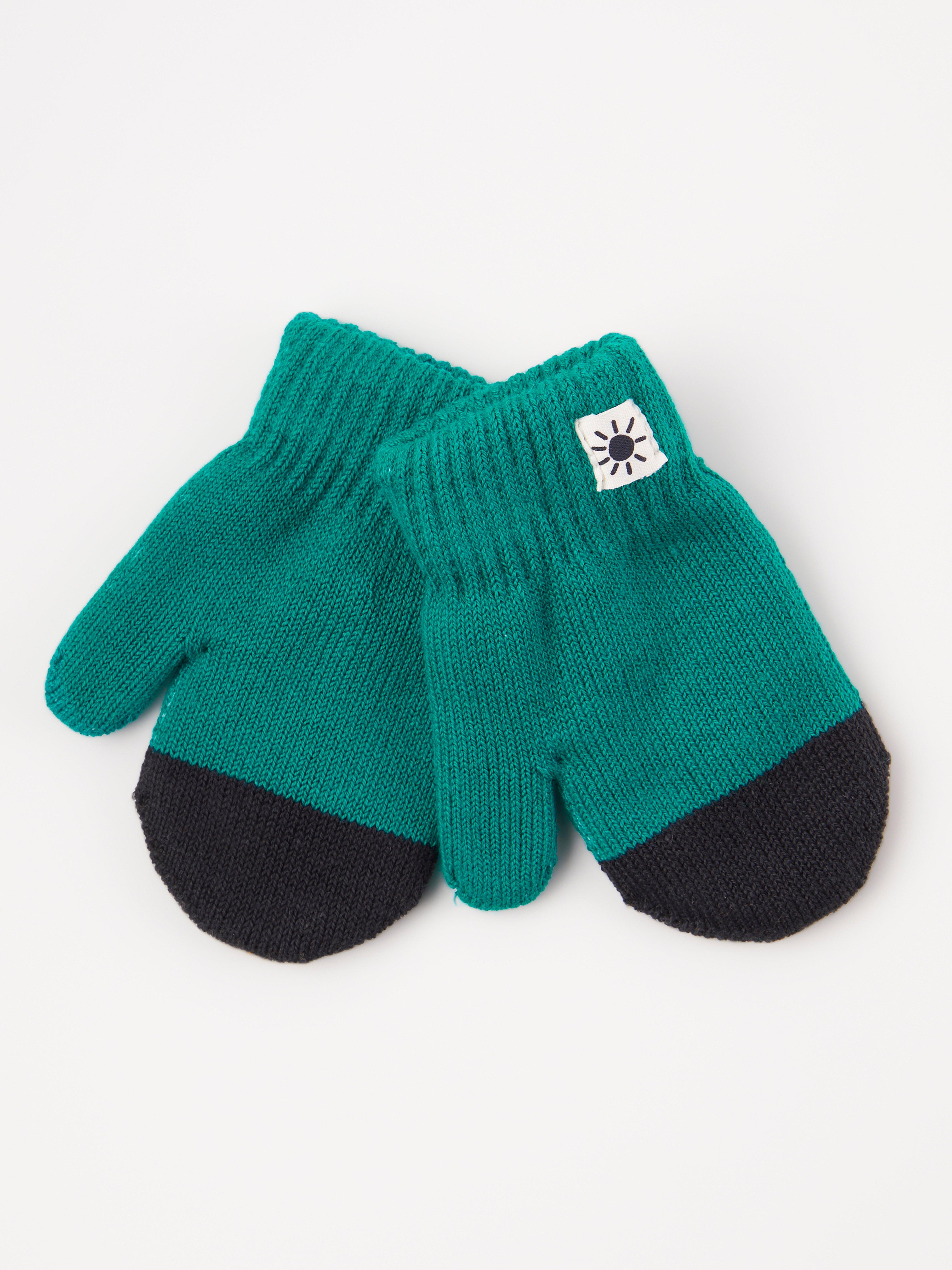 Mittens - Kids Wear - Green