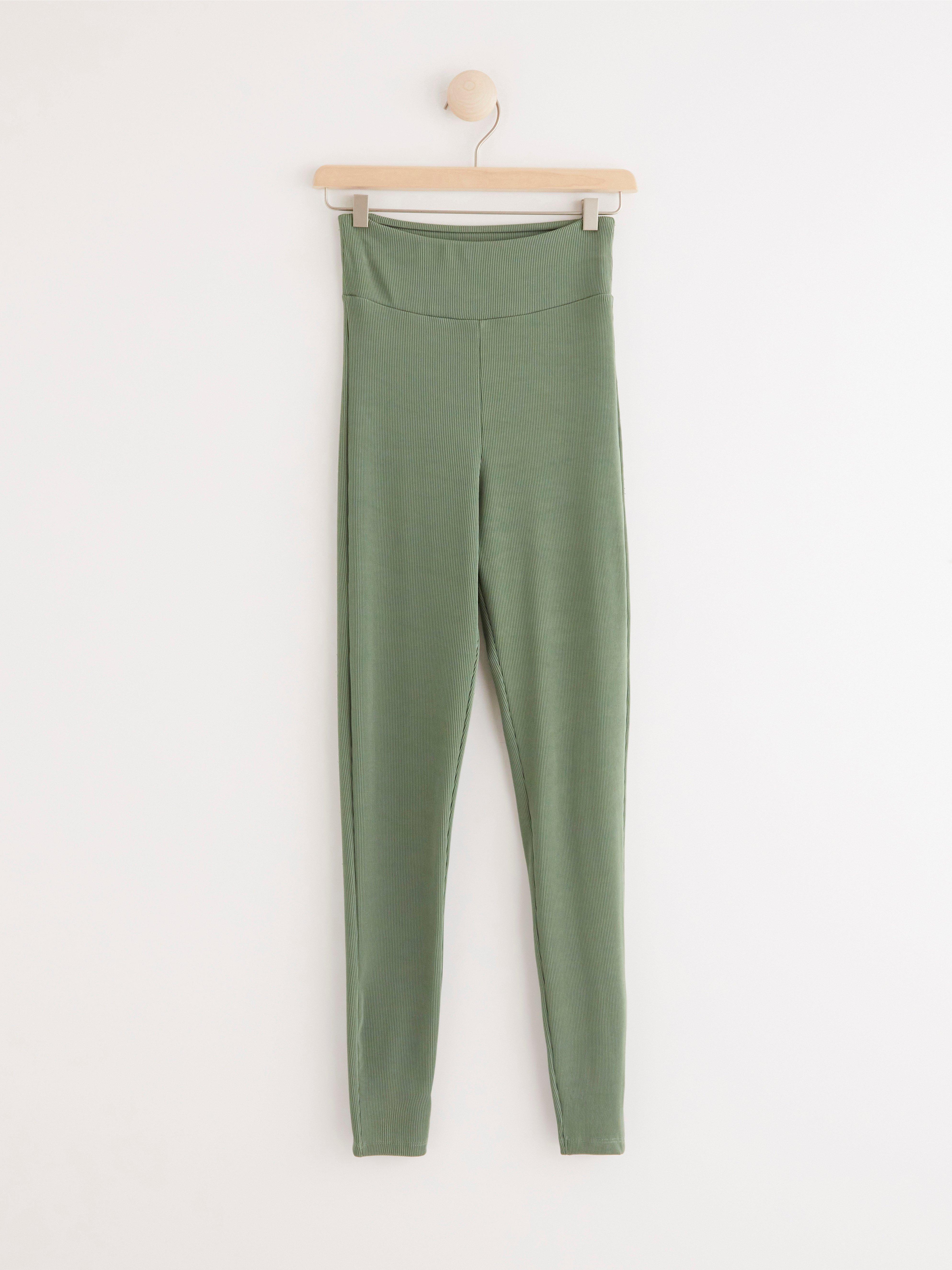 Leggings - Dam - Grön