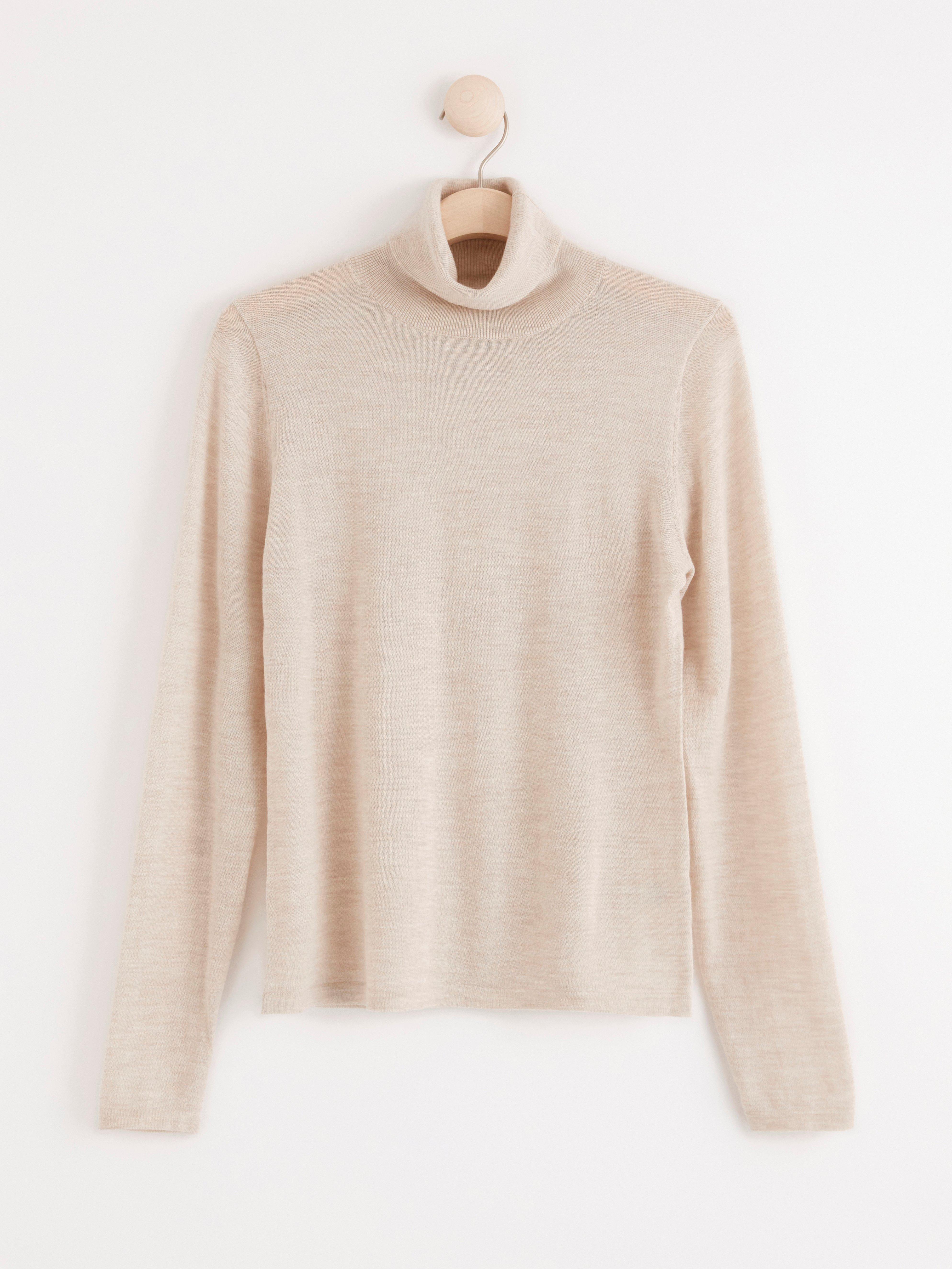 Polotröja - Dam - Beige