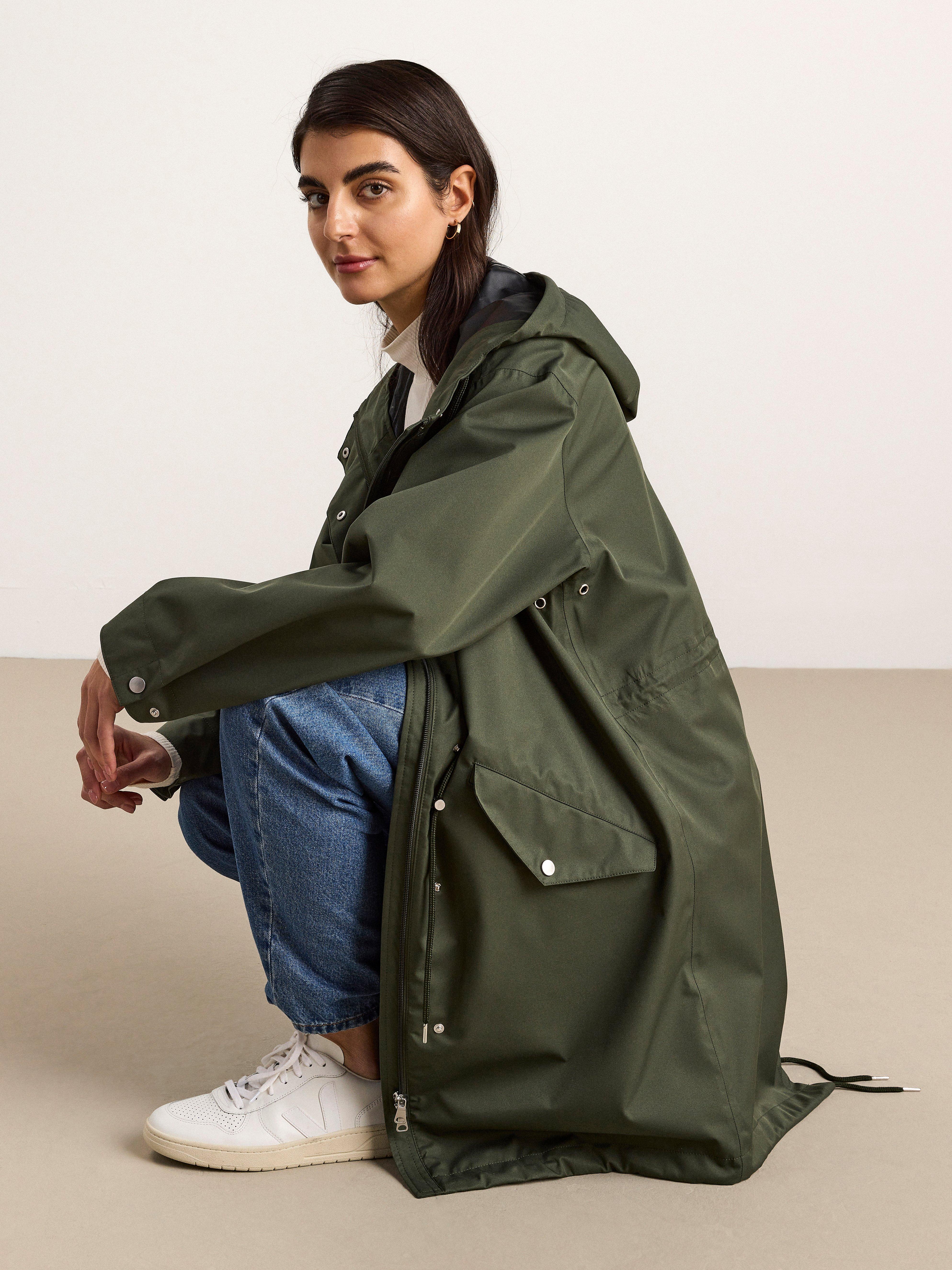 khaki waterproof parka