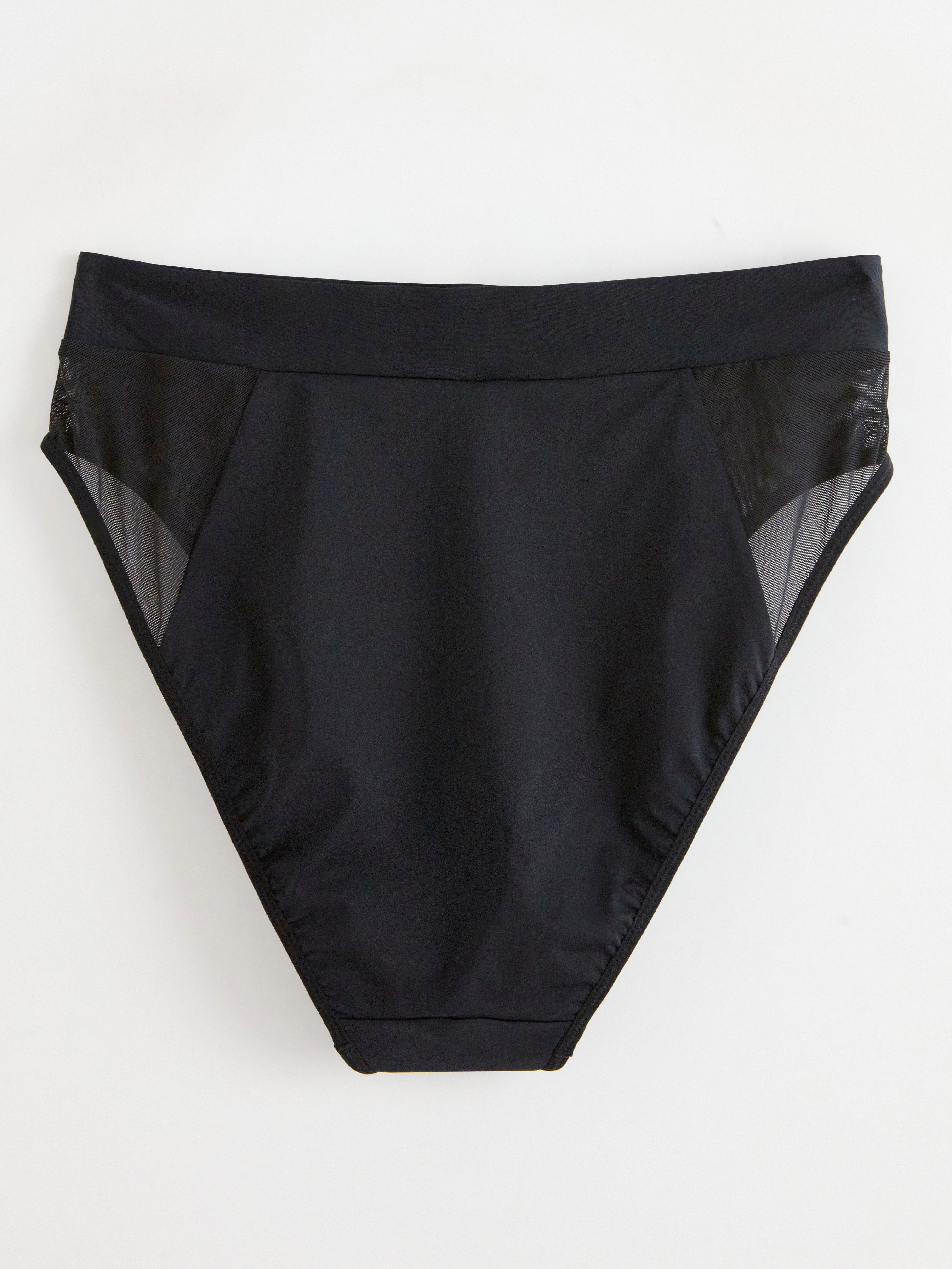 Bikini s vysokým pásom - Spodná bielizeň - Čierna