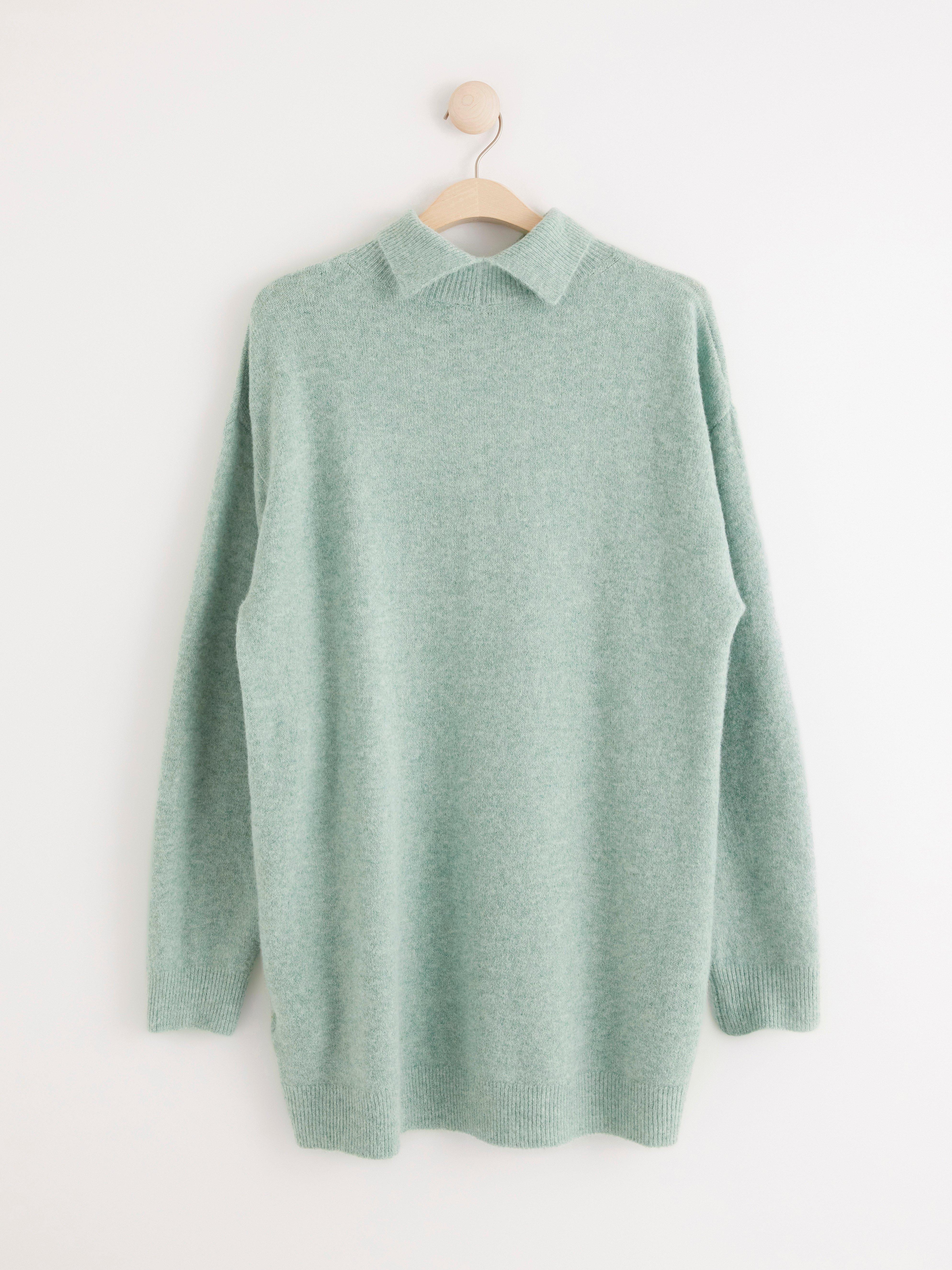 Turtle Neck Sweater - Womens Wear - Green