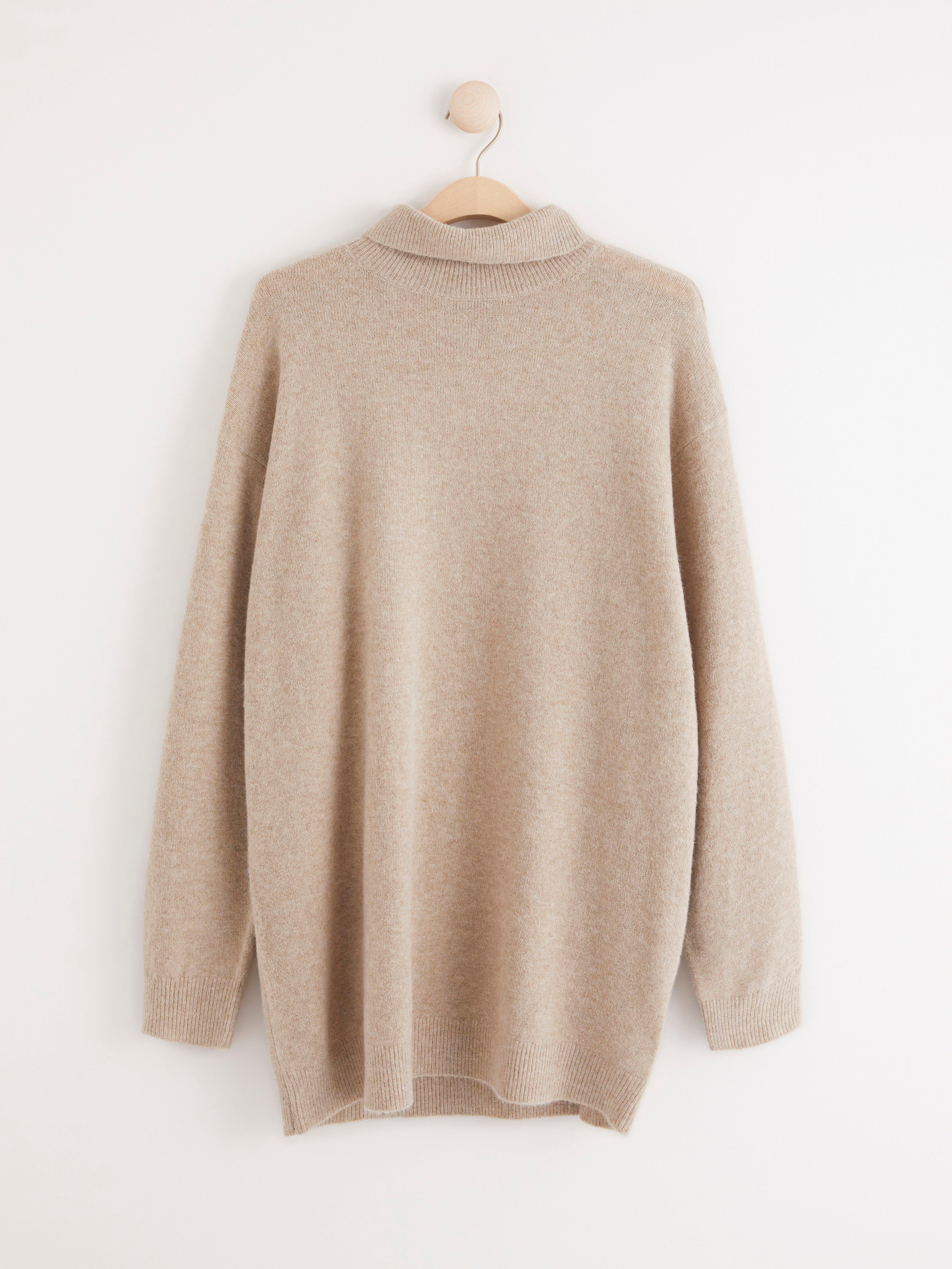 Polotröja - Dam - Brun